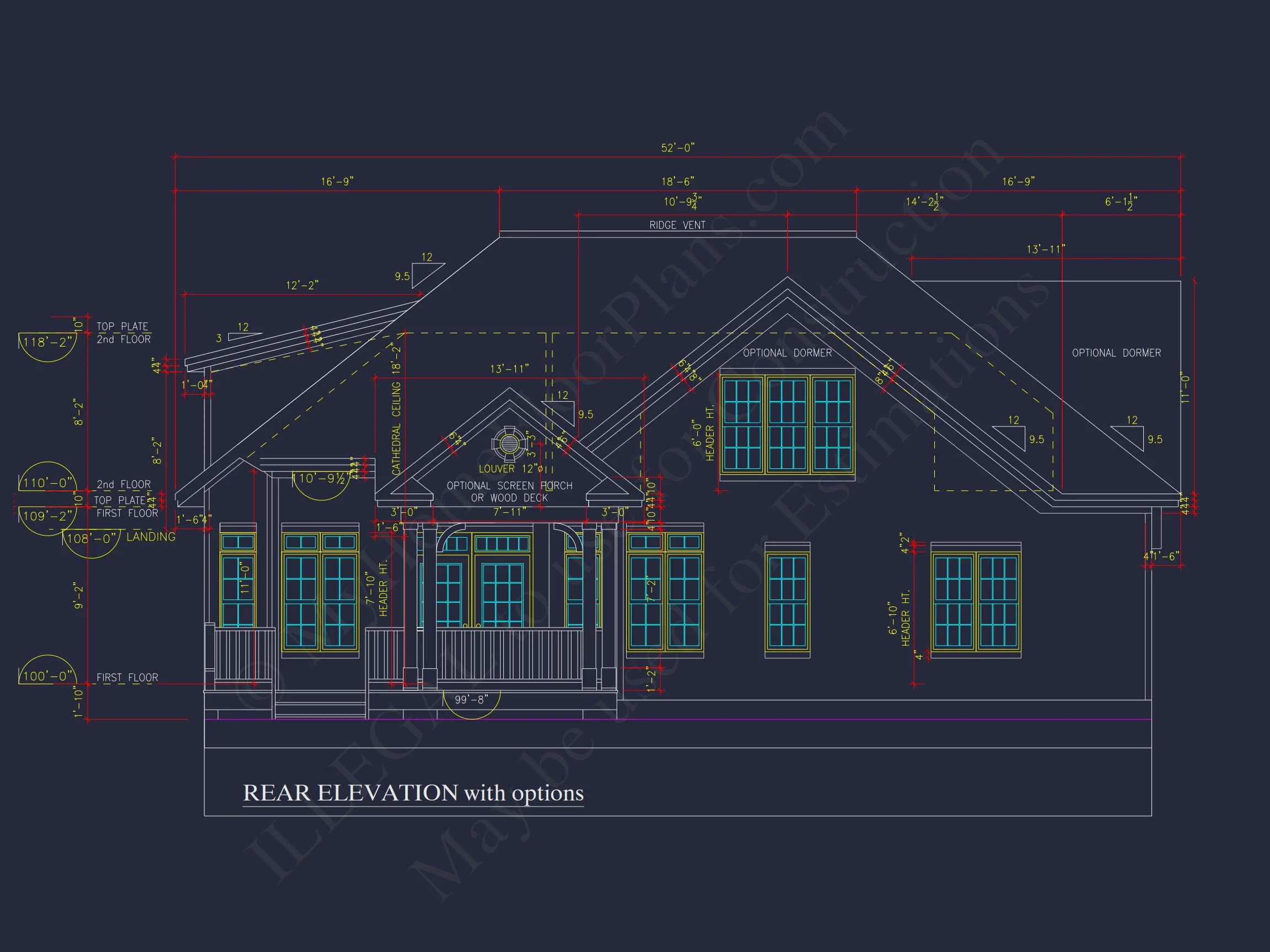 Elegant 2-Story house Plan with CAD Designs and Blueprint Features