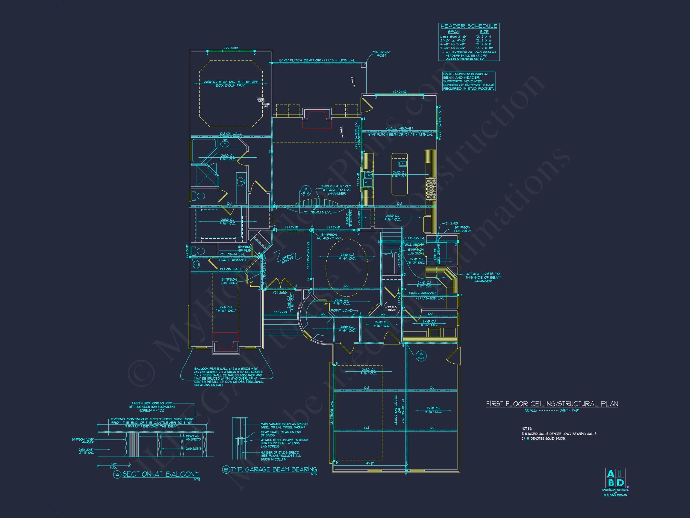 Spacious house Plan Featuring 3 Bedrooms, Blueprint & CAD