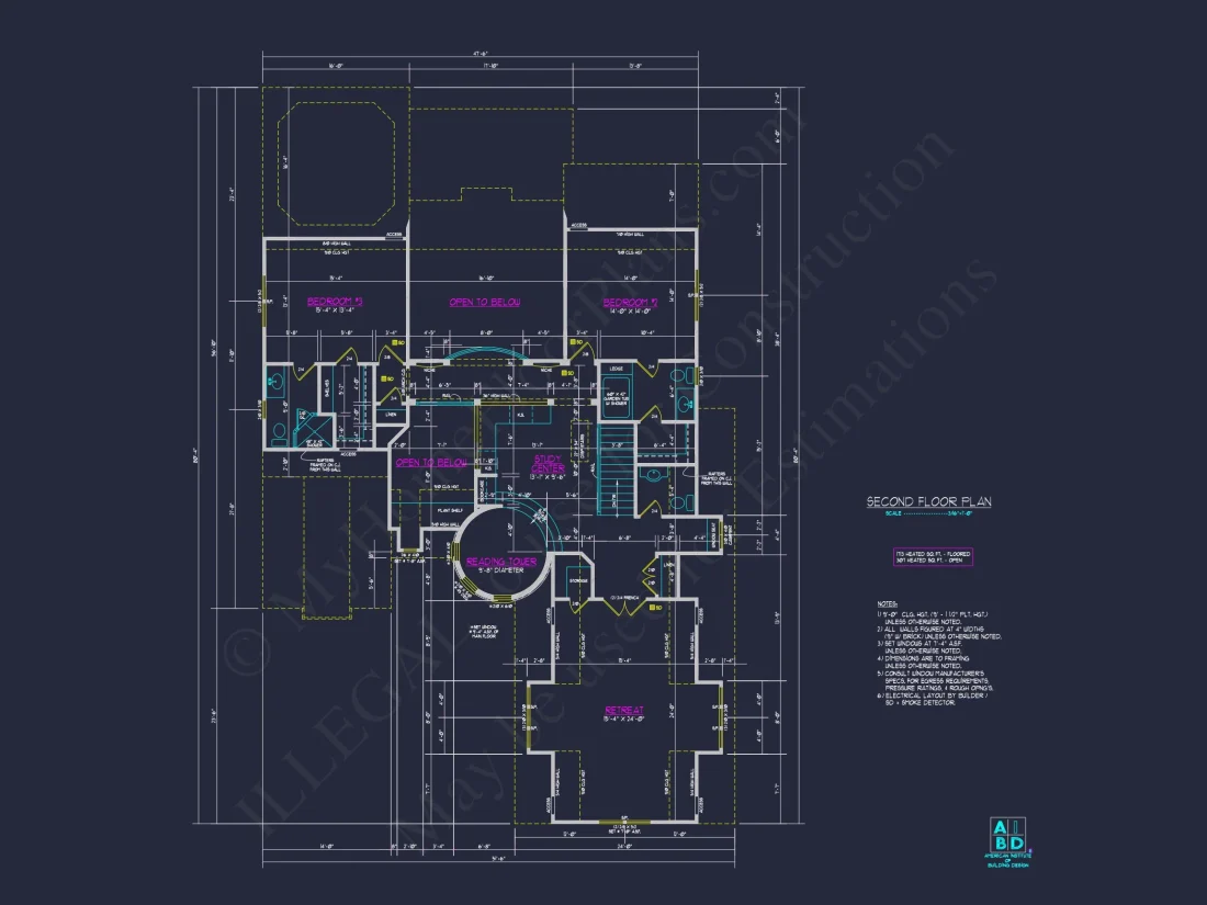 Spacious house Plan Featuring 3 Bedrooms, Blueprint & CAD