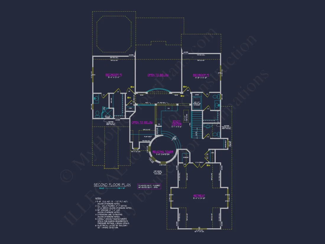 Spacious house Plan Featuring 3 Bedrooms, Blueprint & CAD