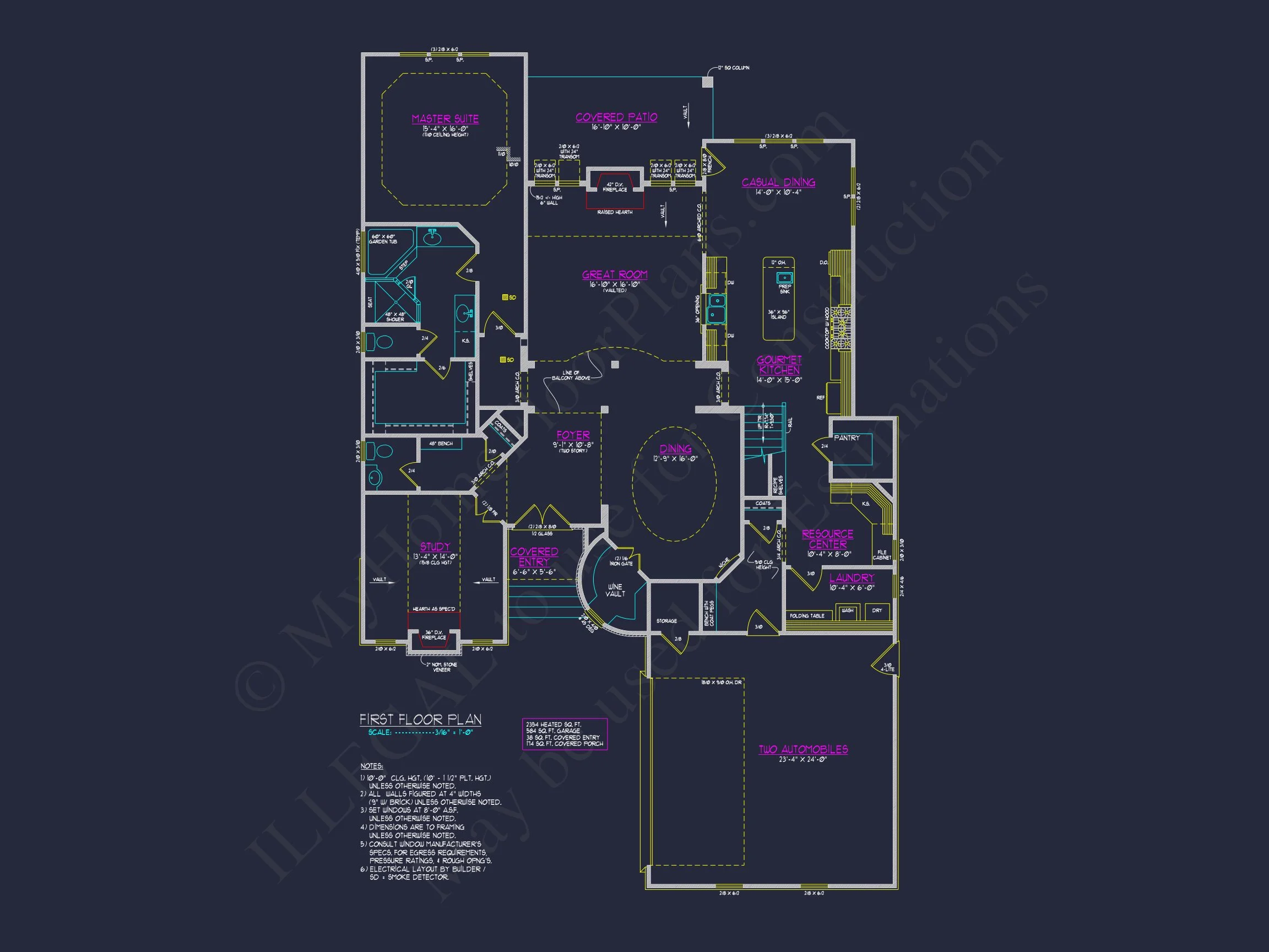 Spacious house Plan Featuring 3 Bedrooms, Blueprint & CAD