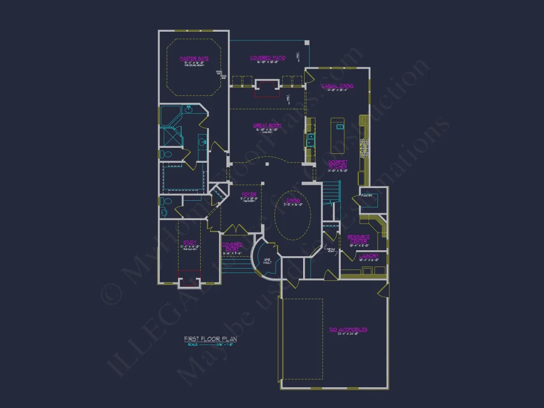 Spacious house Plan Featuring 3 Bedrooms, Blueprint & CAD