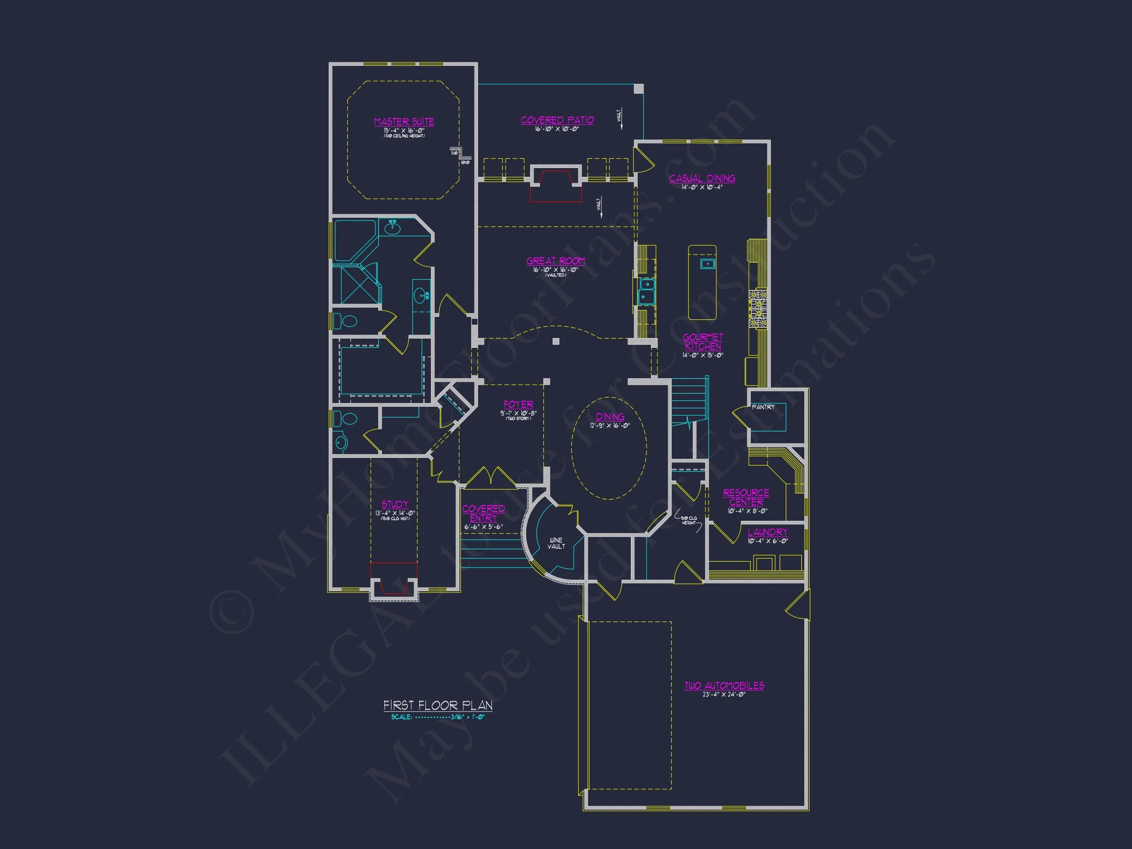 Spacious house Plan Featuring 3 Bedrooms, Blueprint & CAD