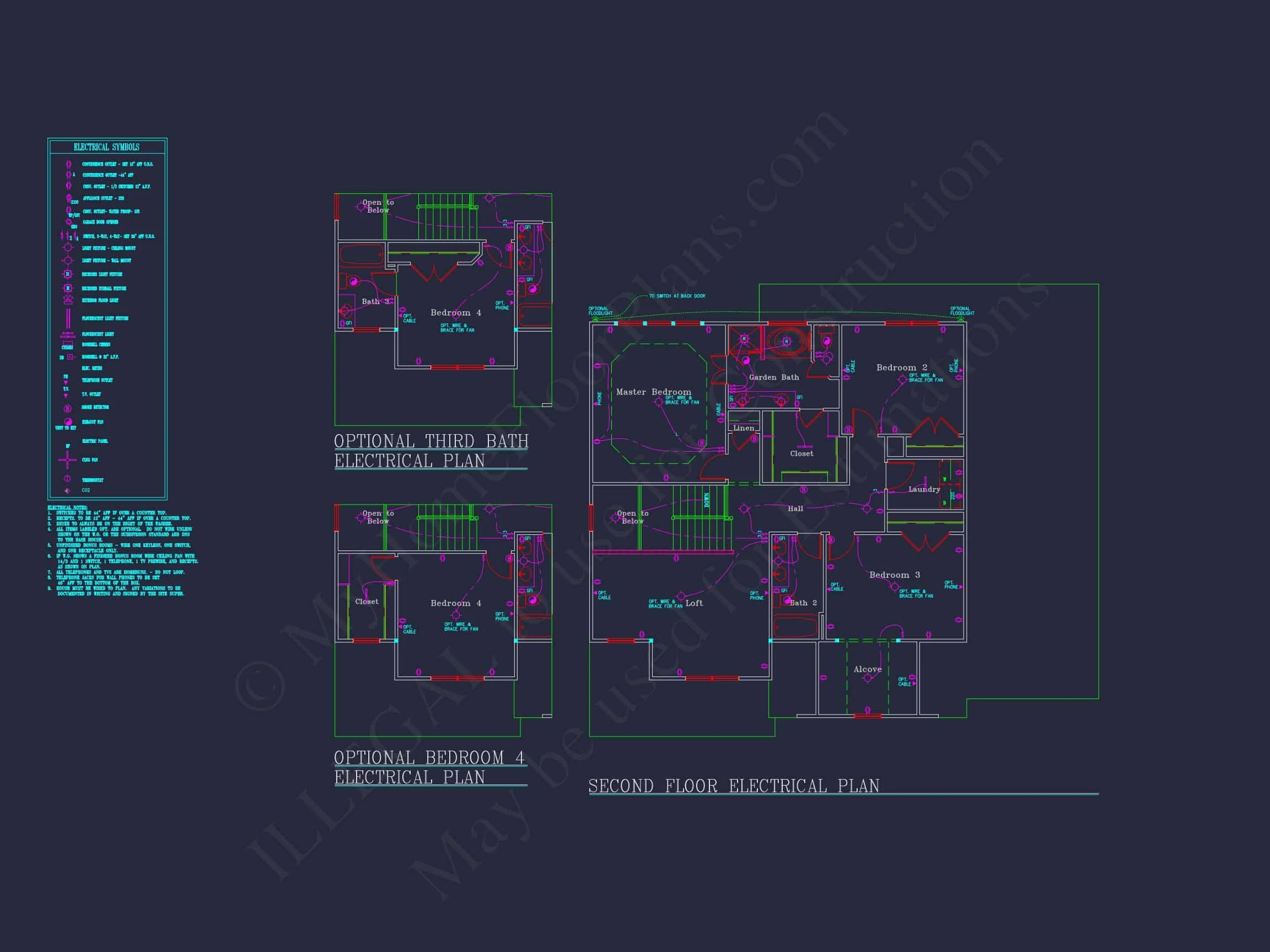 8-1110 HOUSE PLAN - Traditional Colonial Home Plan - 4-Bed, 3-Bath, 2,931 SF 25 house Plan Blueprint: Spacious 4-Bed, 2-Story Design with 3 Garages