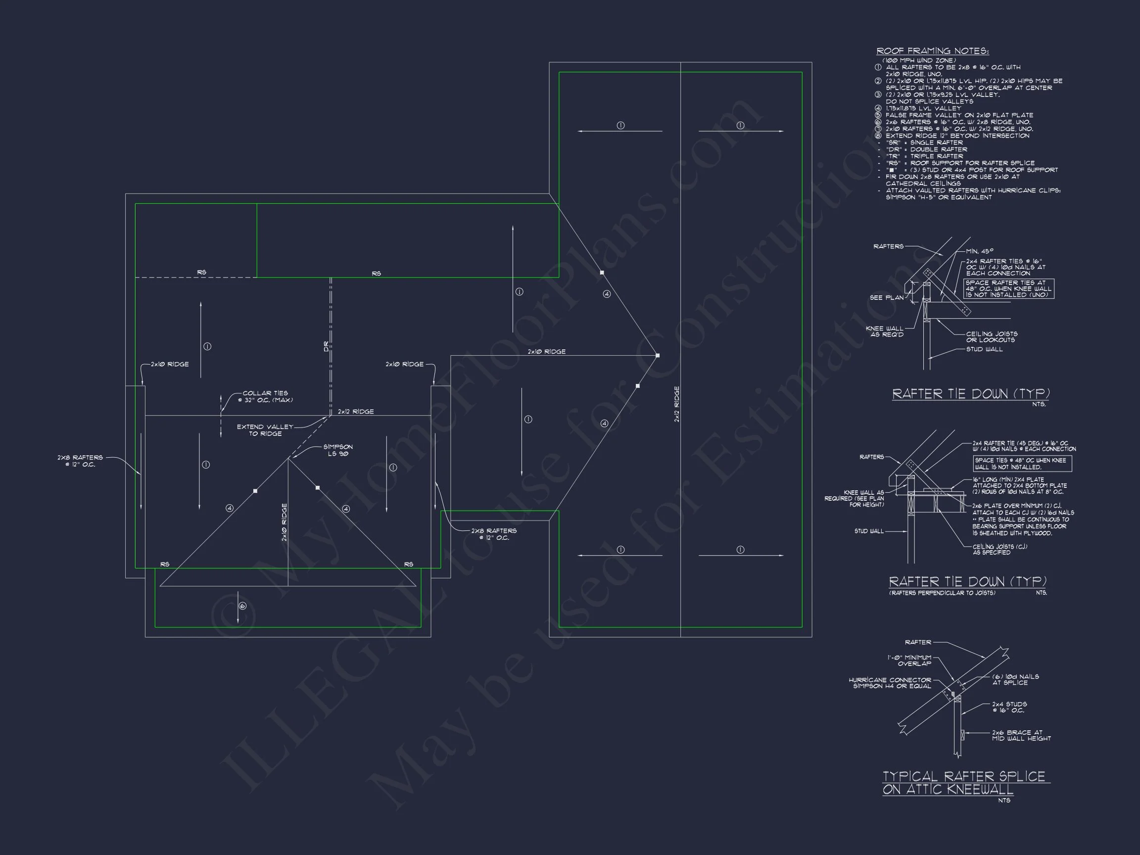 8-1984 HOUSE PLAN - Modern Farmhouse Home Plan - 3-Bed, 2-Bath, 2,008 SF 16 Spacious Ranch house Plan: 2008 Sq. Ft. Heated with Open Design