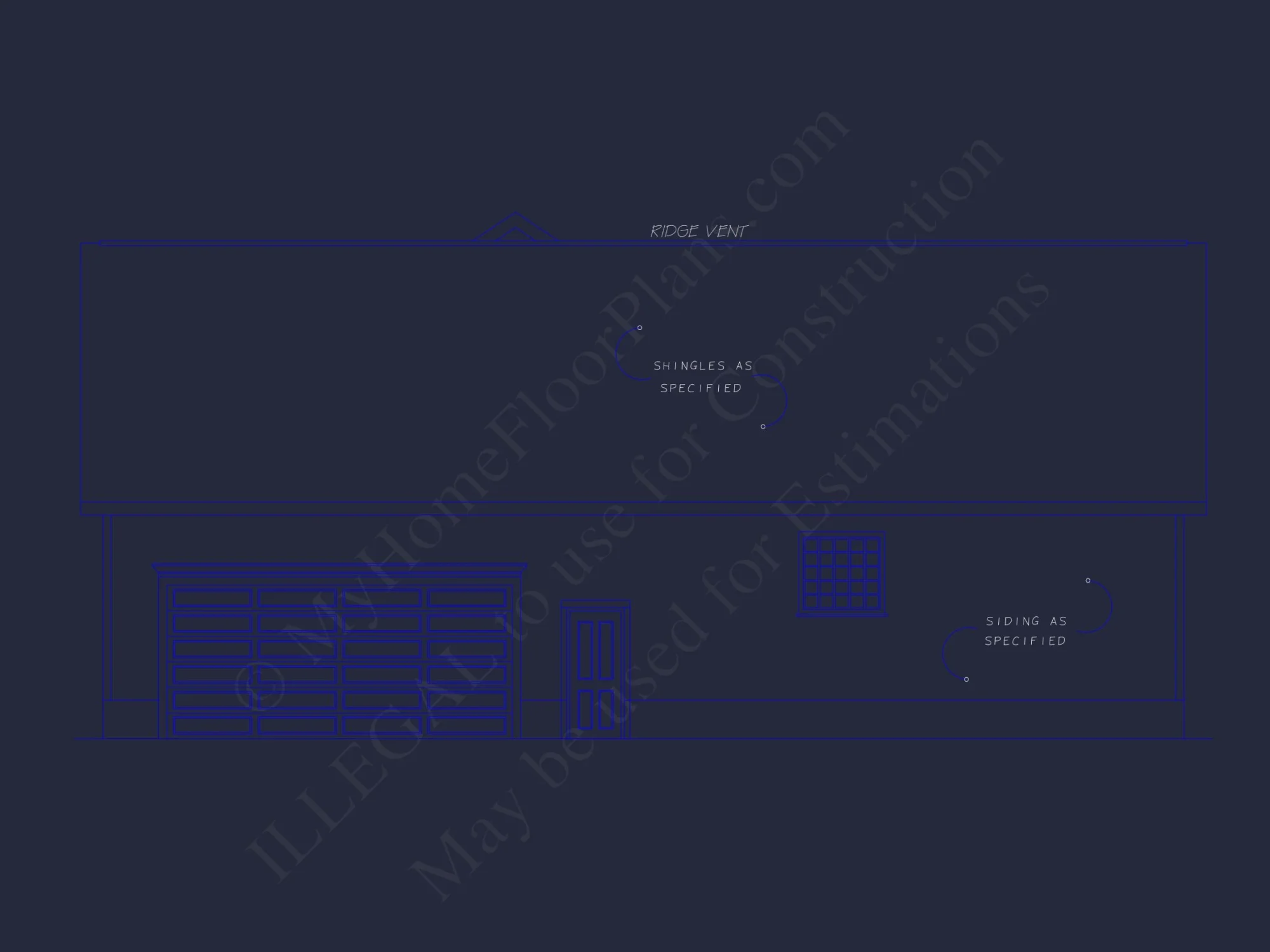 Spacious Ranch house Plan: 2008 Sq. Ft. Heated with Open Design