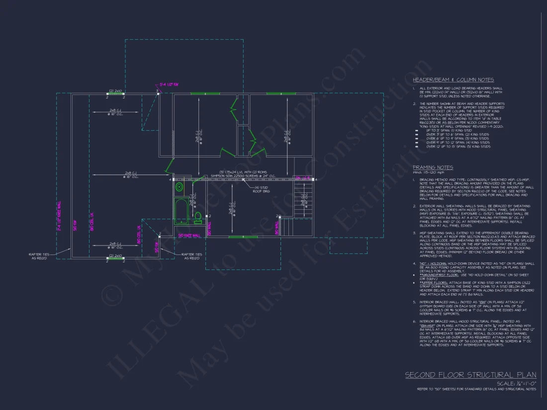 Charming 2-Story house Design with Modern CAD Floor Plan