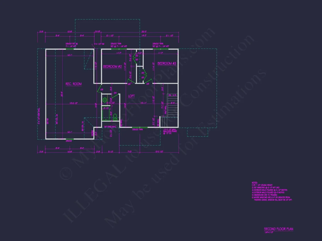 Charming 2-Story house Design with Modern CAD Floor Plan