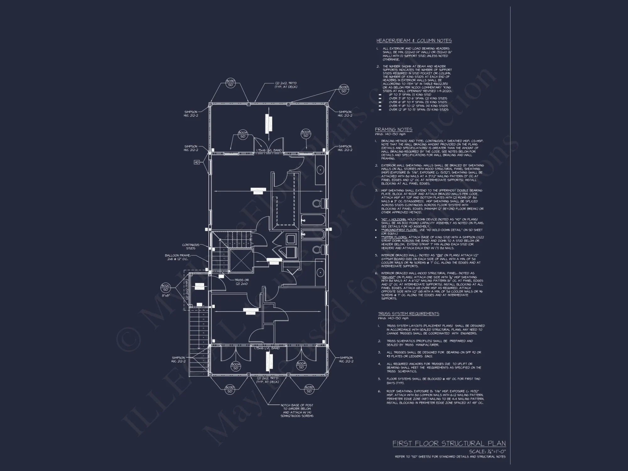 Stylish Beach house Floor Plan with CAD Designs and Blueprint
