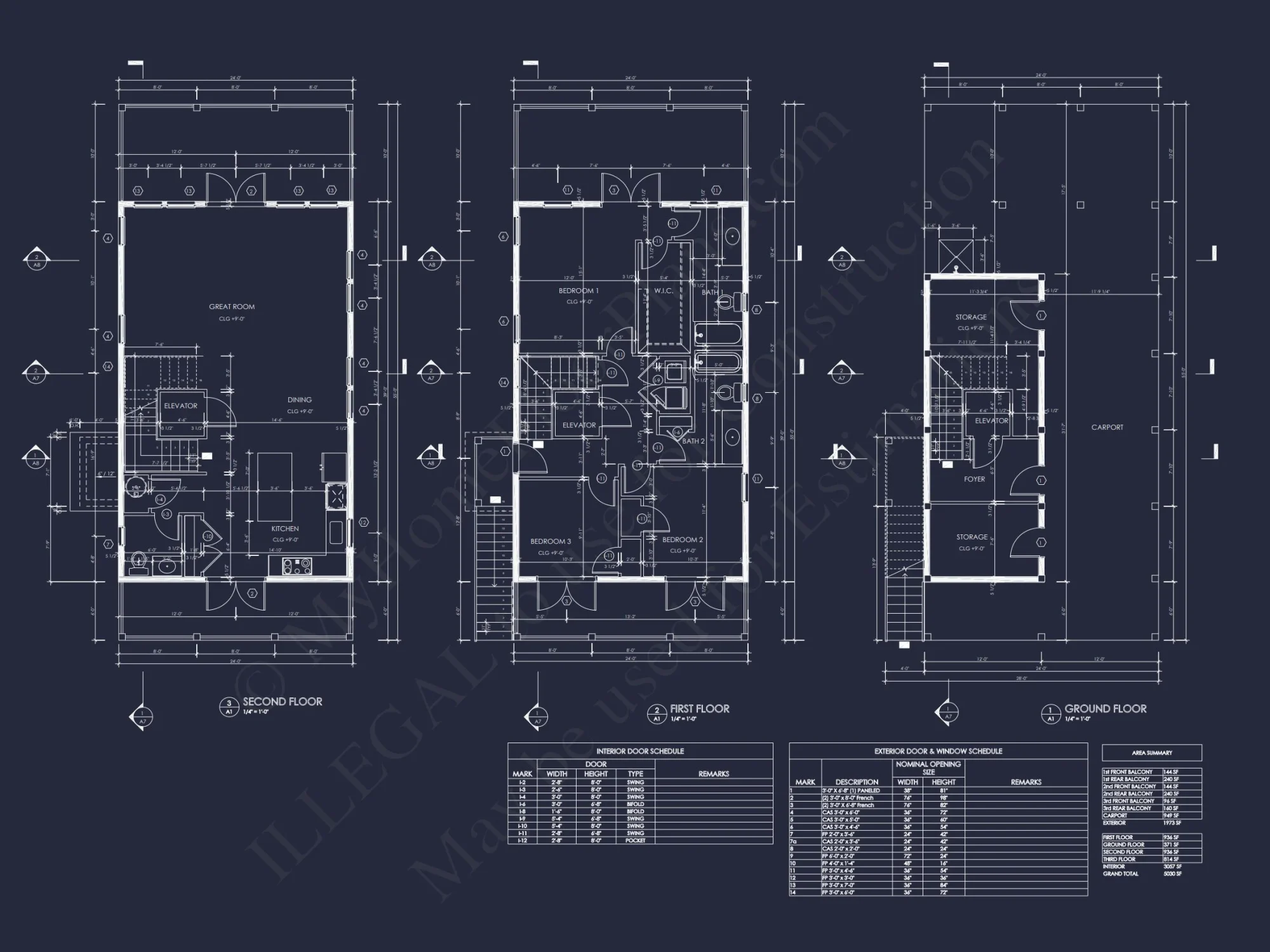 Stylish Beach house Floor Plan with CAD Designs and Blueprint