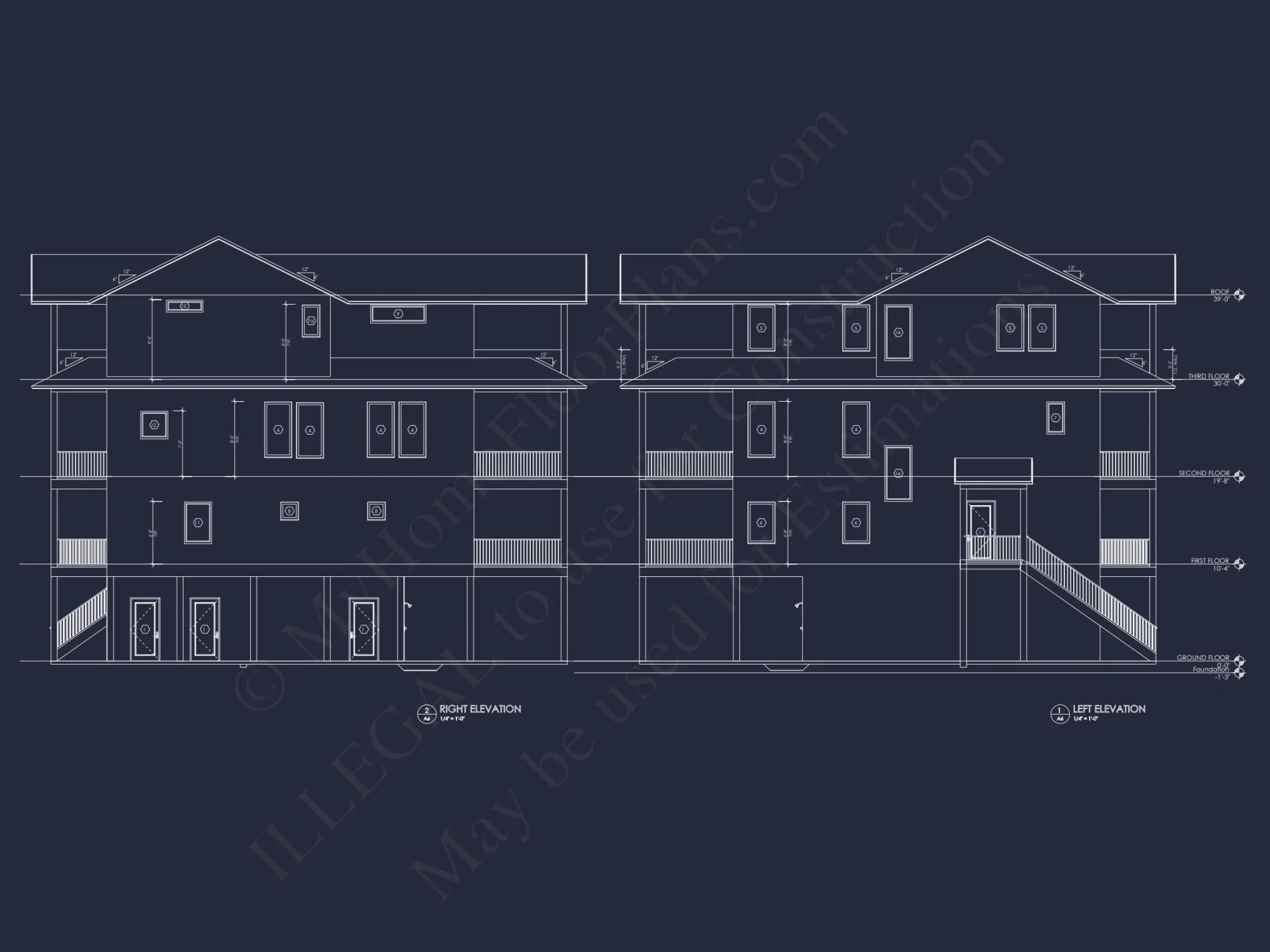 Stylish Beach house Floor Plan with CAD Designs and Blueprint
