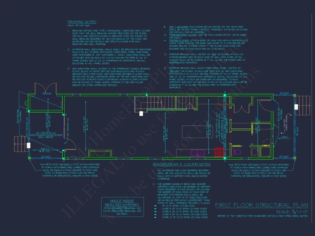 Modern Craftsman house Plan with Bonus Room and Open Floor Design