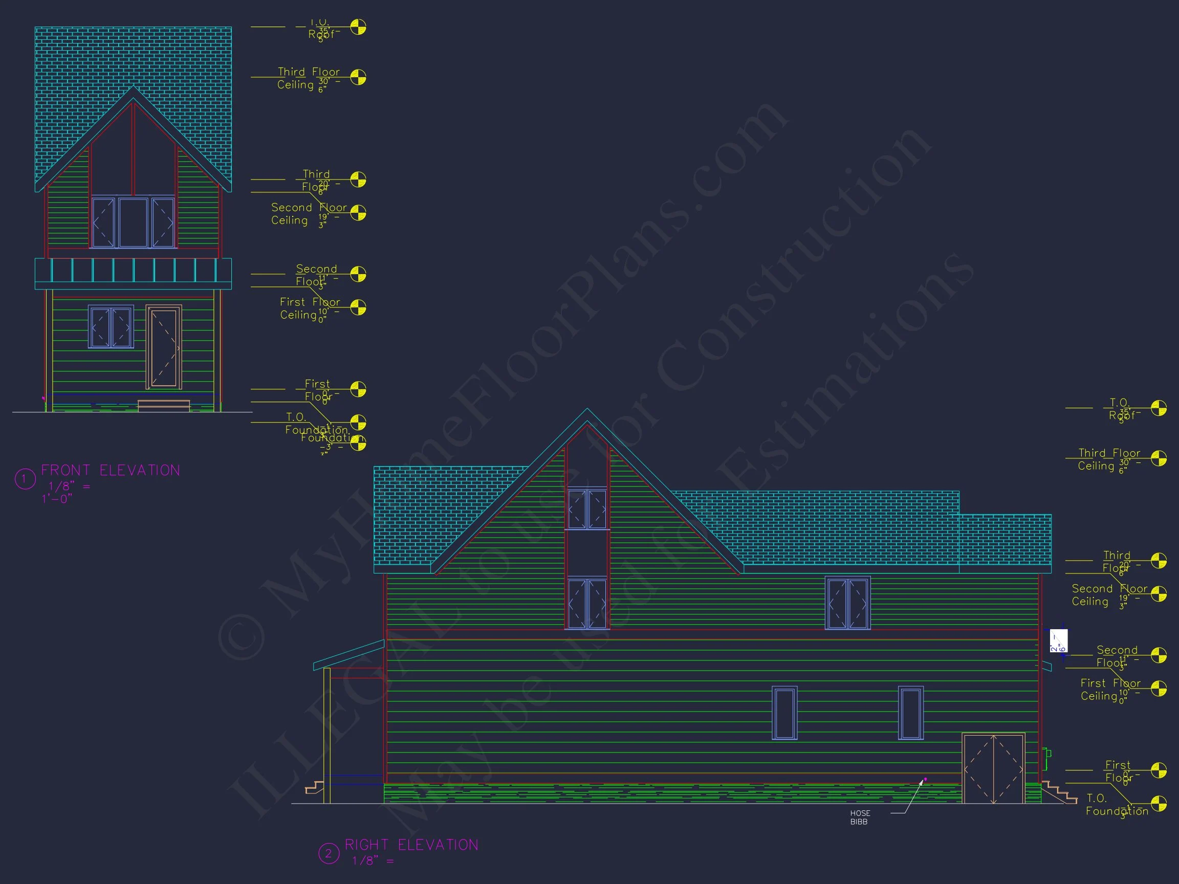 20-2132 HOUSE PLAN - Modern Farmhouse Plan - 3-Bed, 2.5-Bath, 2,035 SF 16 Modern Craftsman house Plan with Bonus Room and Open Floor Design