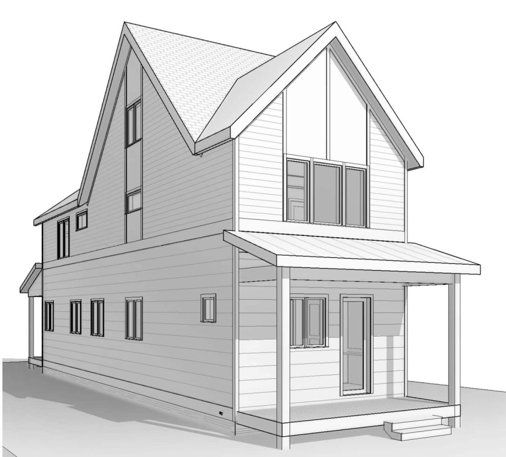 Modern Craftsman house Plan with Bonus Room and Open Floor Design