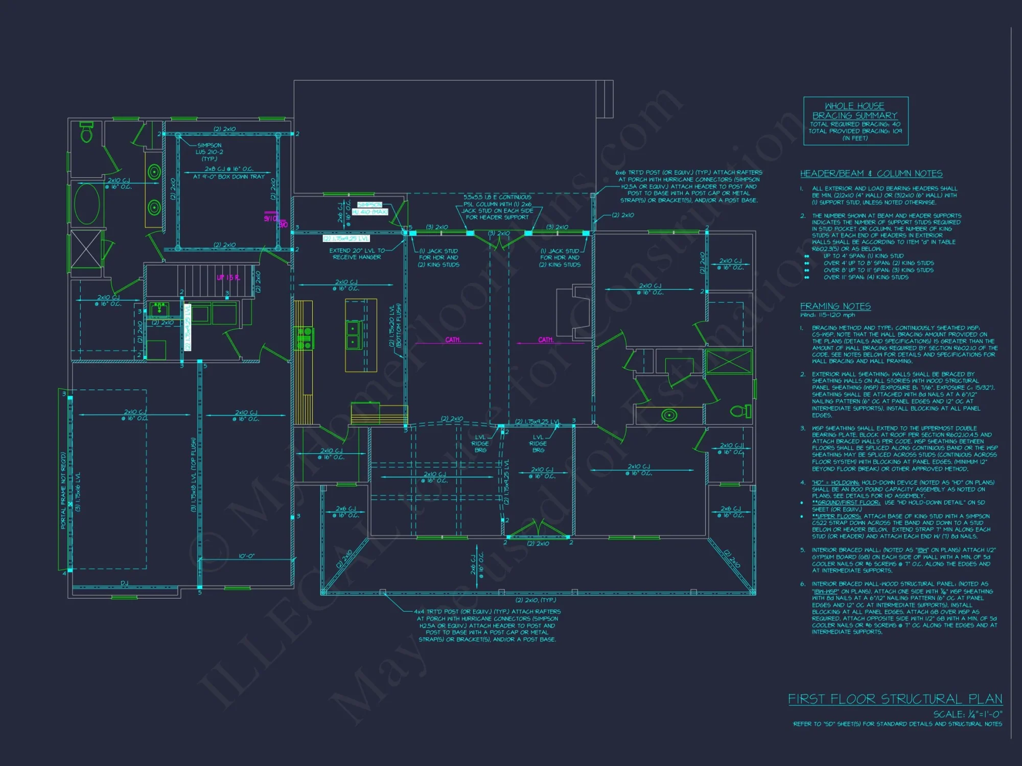 house Plan with Floor Plan & Architectural Designs
