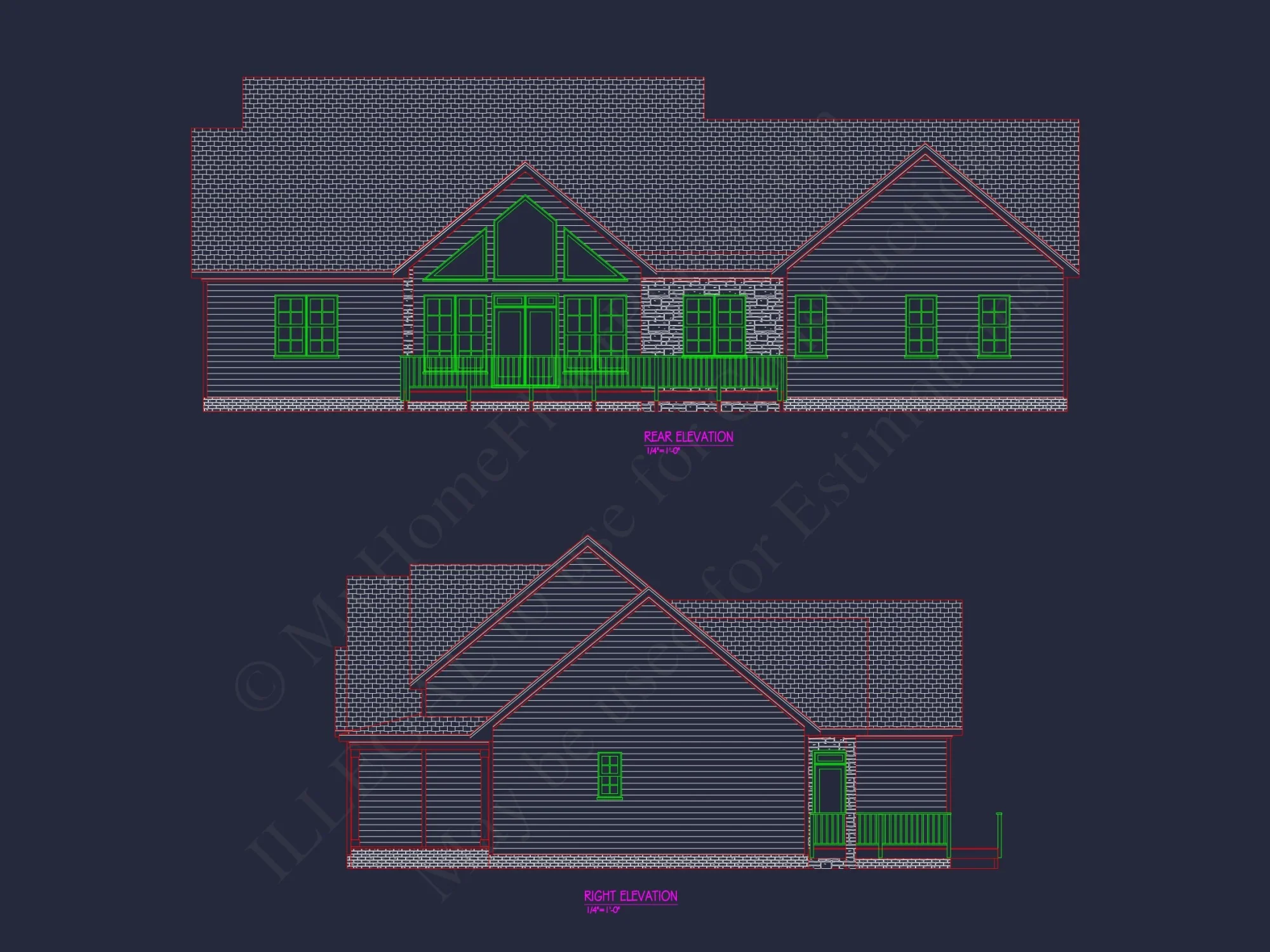house Plan with Floor Plan & Architectural Designs