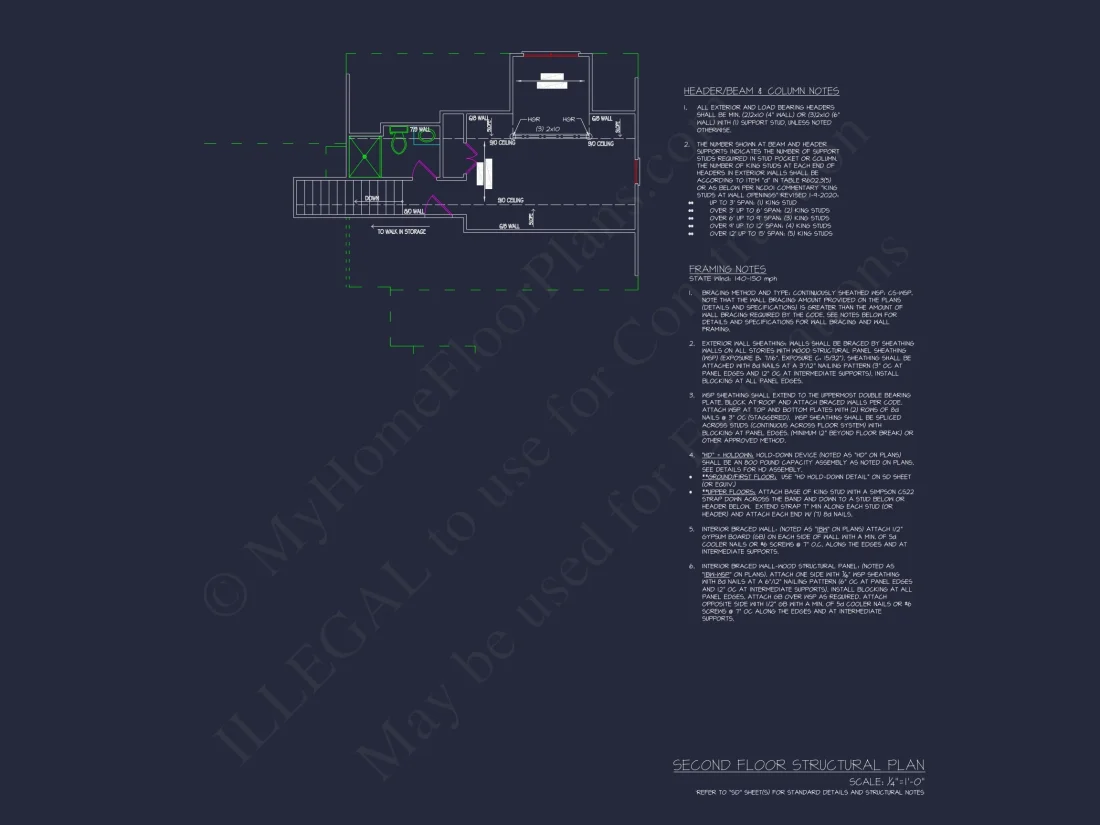 "Modern Craftsman house Plan with Spacious Interior Design, depicted in CAD Blueprints number 93"