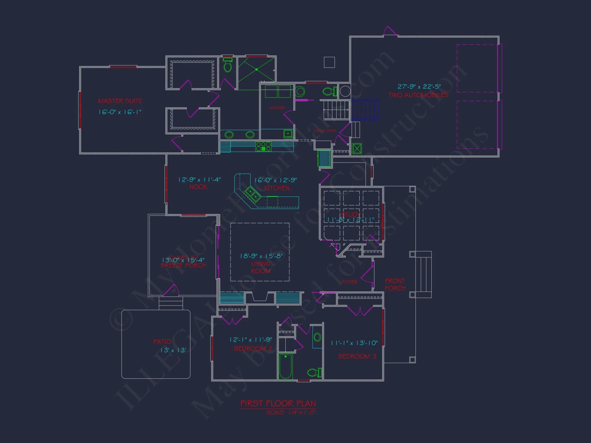 "Modern Craftsman house plan featuring spacious floor design and CAD blueprints"