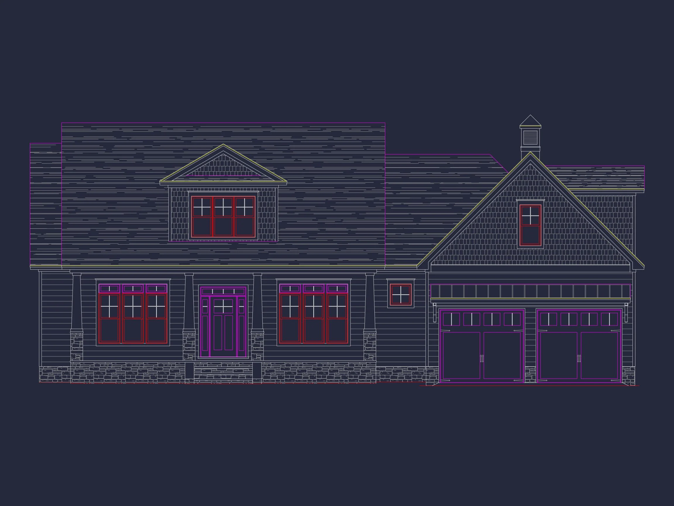 "Modern Craftsman house Plan with Spacious Floor Design and CAD Blueprints"