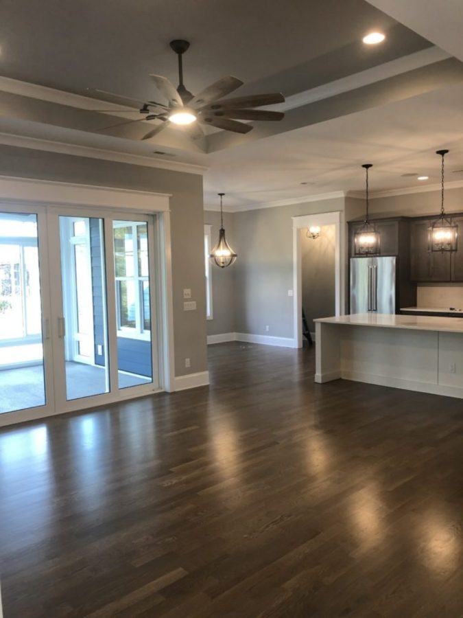 "Modern Craftsman house plan with spacious interior design, showcasing CAD blueprints"