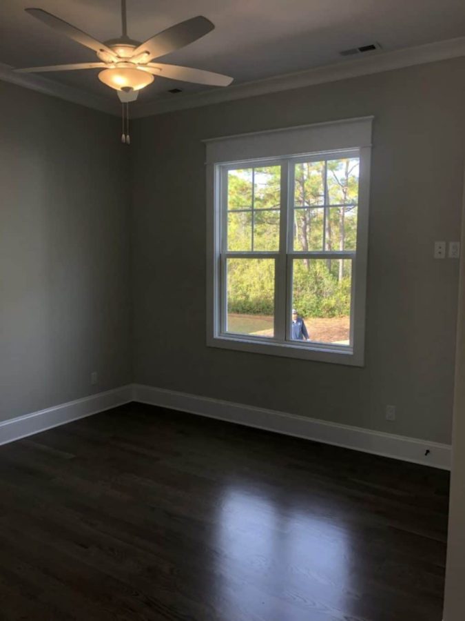 "Modern craftsman house design plan with a spacious floor layout alongside CAD blueprints"