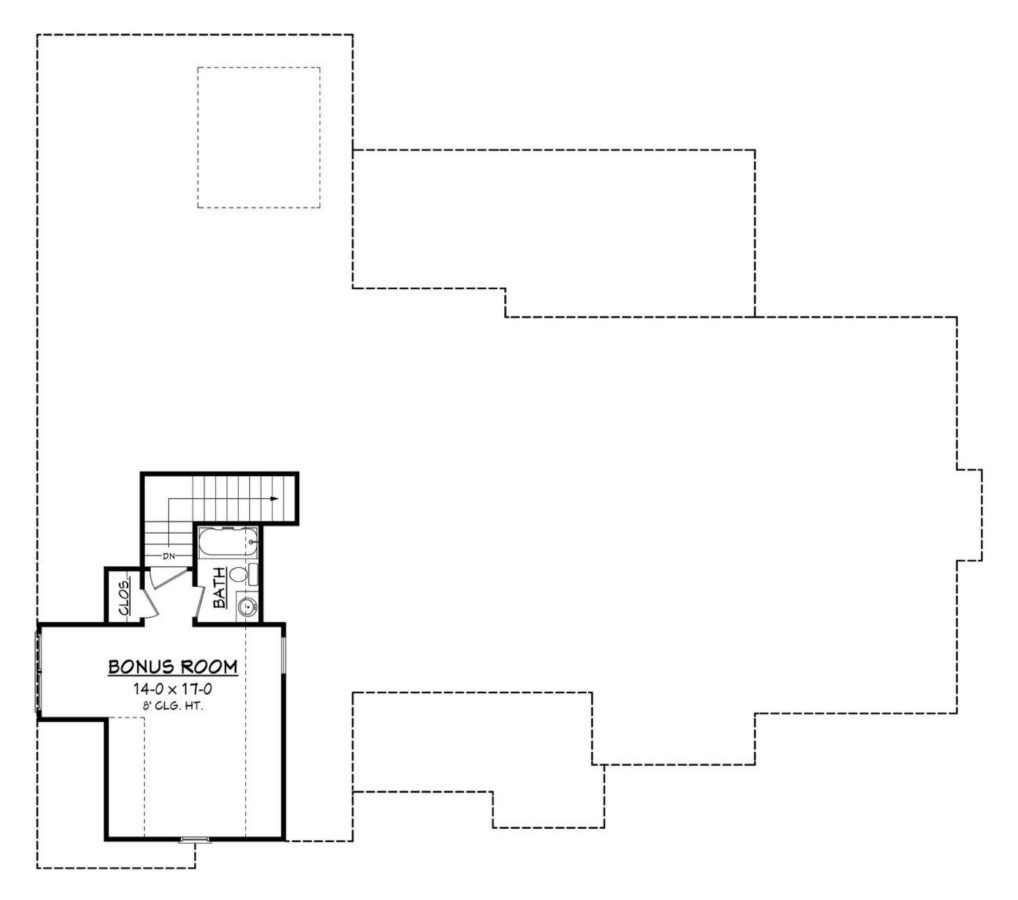 Craftsman house Plan with Bonus Room and Spacious Floor Plan