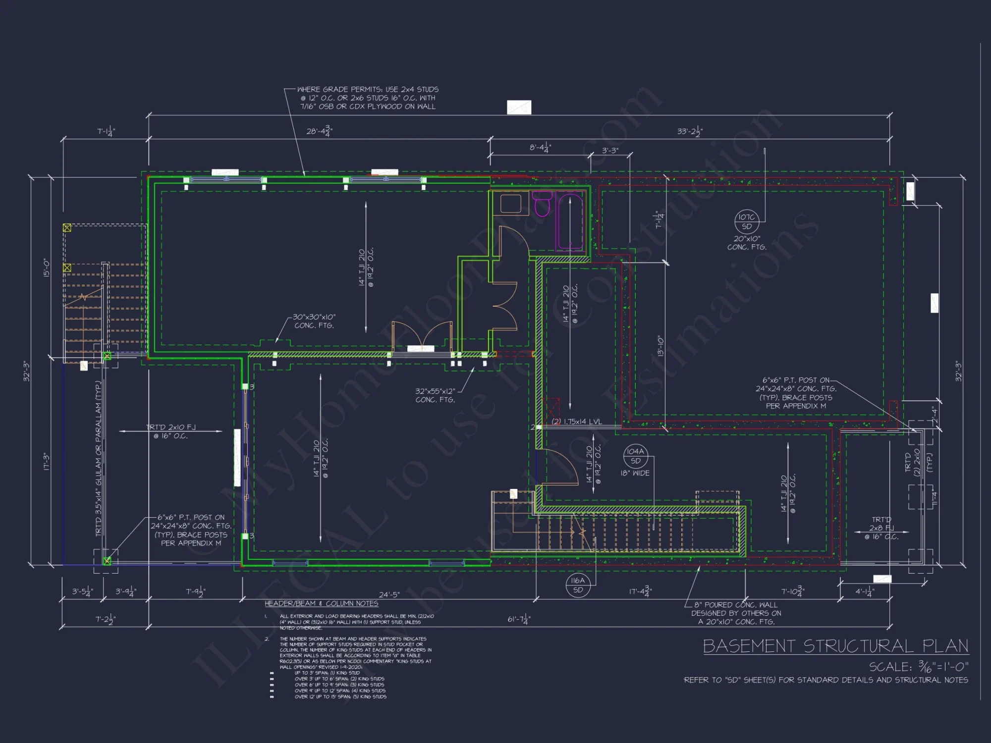 Modern Suburban house Plan with CAD Designs and 2 Floors