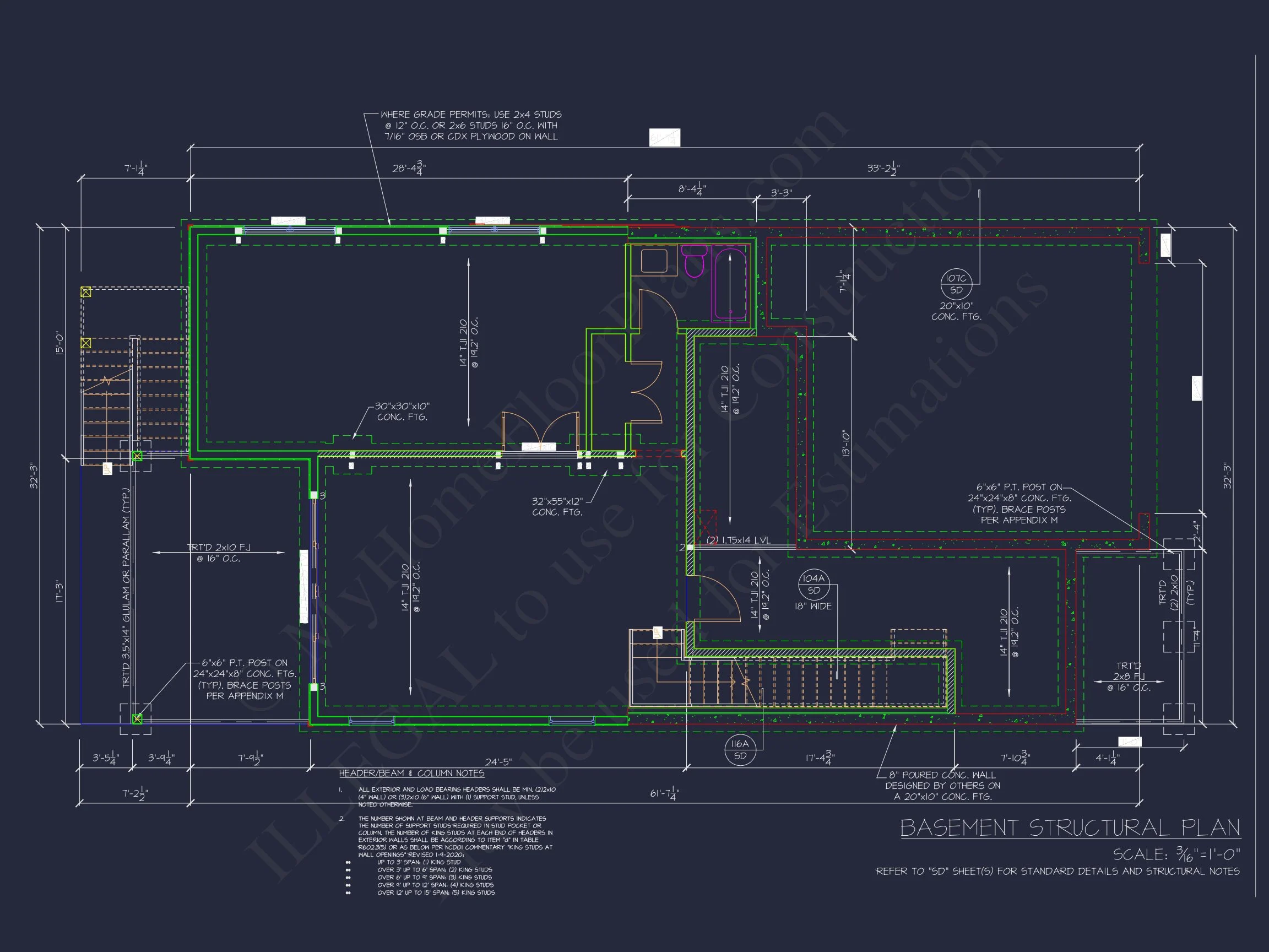 Modern Suburban house Plan with CAD Designs and 2 Floors