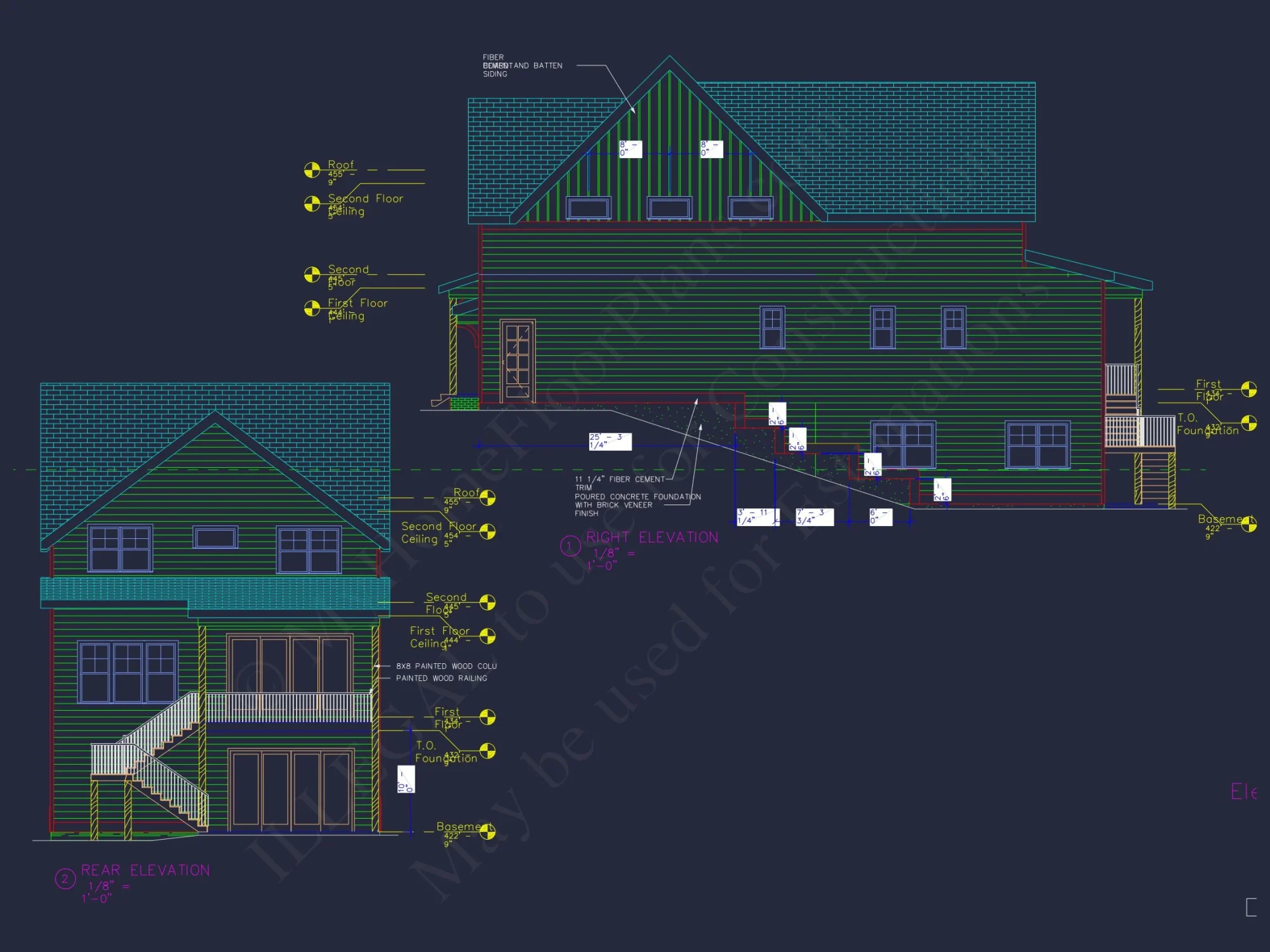 Modern Suburban house Plan with CAD Designs and 2 Floors