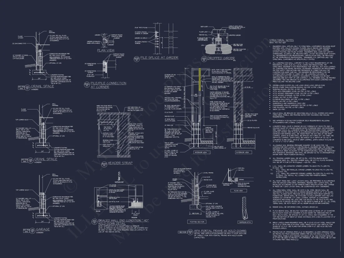 Elegant Charleston house Plan with 2-Story CAD Architecture
