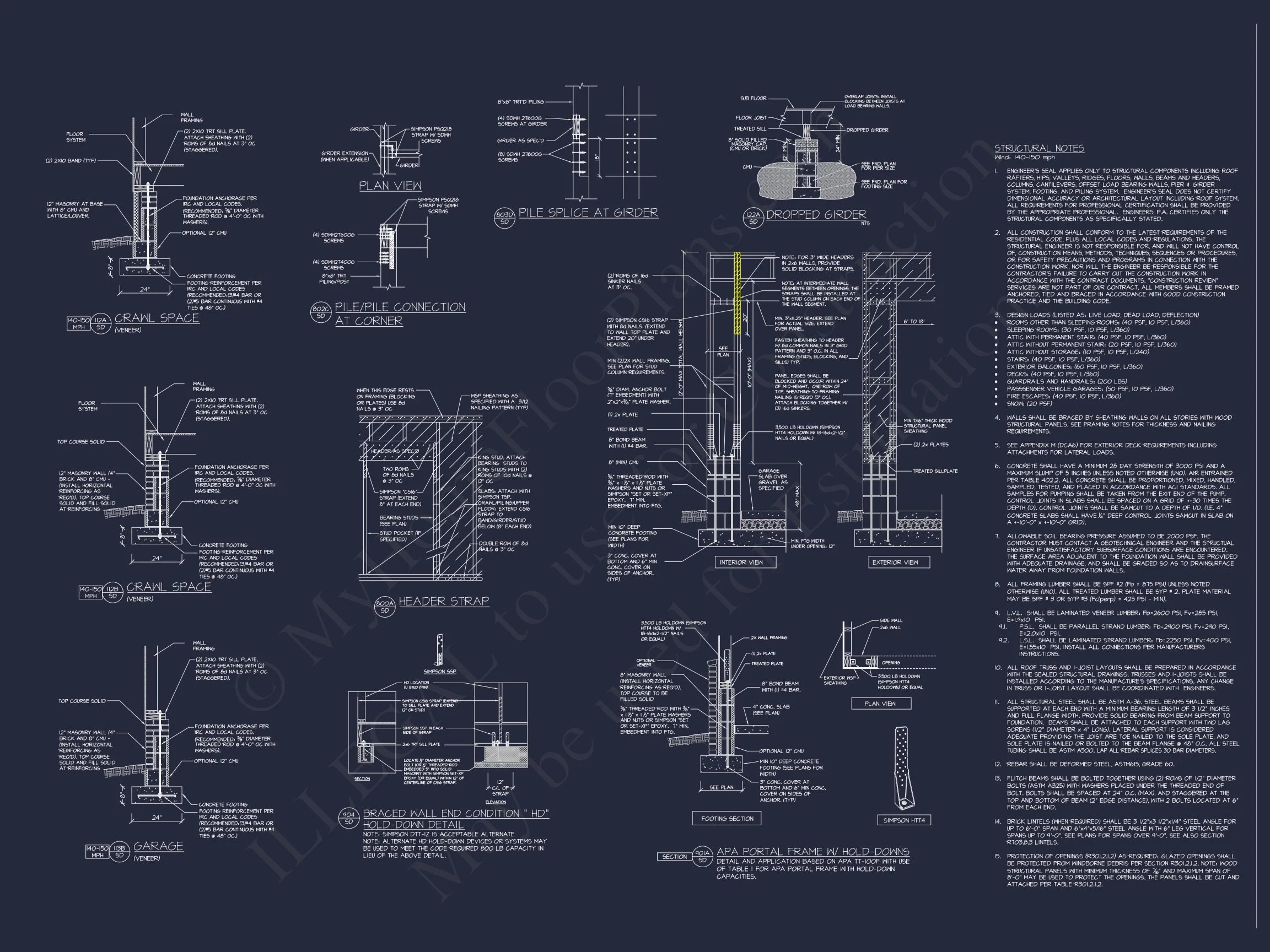 20-1925 HOUSE PLAN - Charleston House Plan - 3-Bed, 2.5-Bath, 2,298 SF 26 Elegant Charleston house Plan with 2-Story CAD Architecture