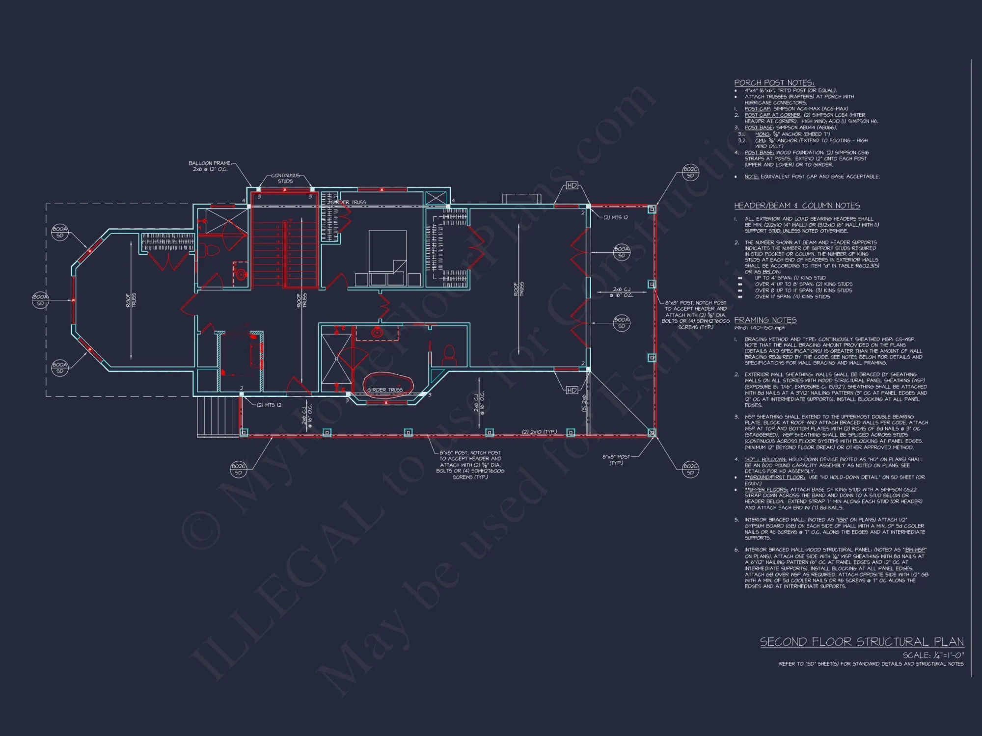 Elegant Charleston house Plan with 2-Story CAD Architecture
