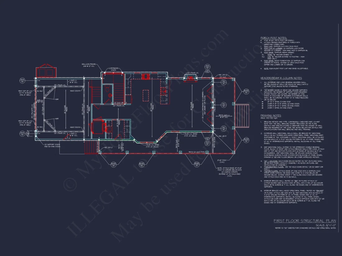 Elegant Charleston house Plan with 2-Story CAD Architecture