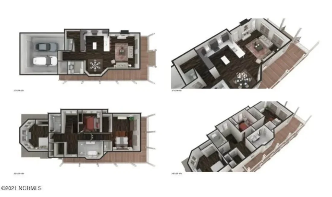 Elegant Charleston house Plan with 2-Story CAD Architecture