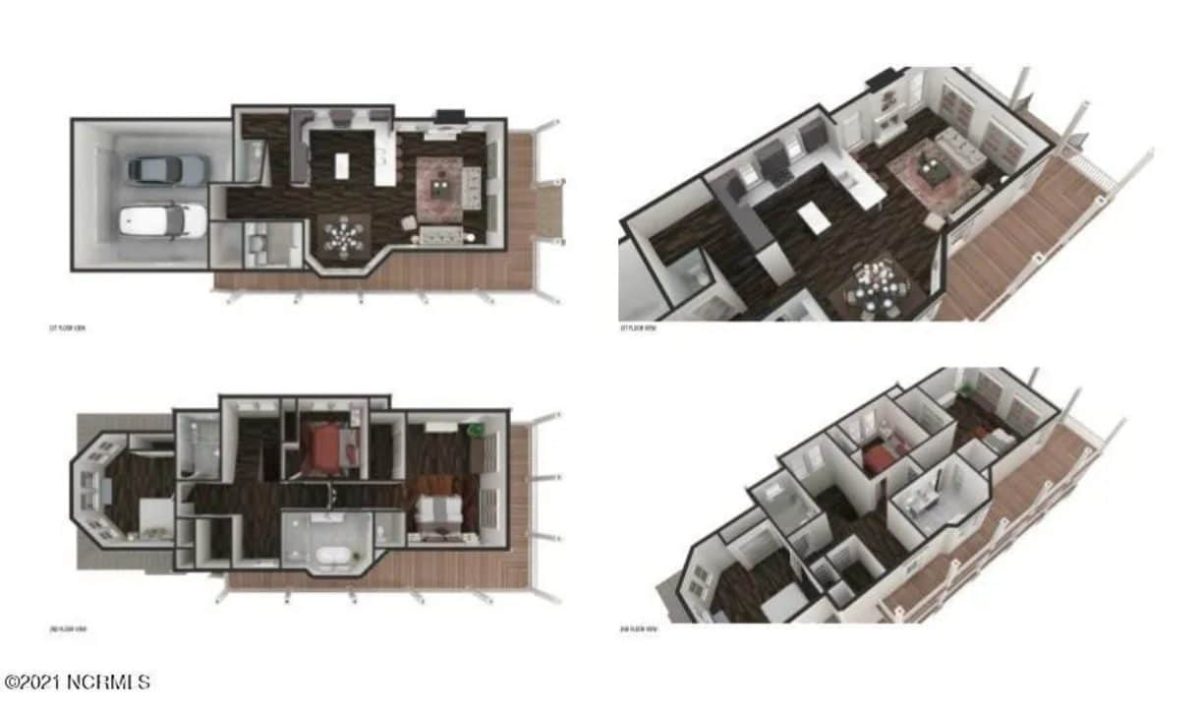 Elegant Charleston house Plan with 2-Story CAD Architecture