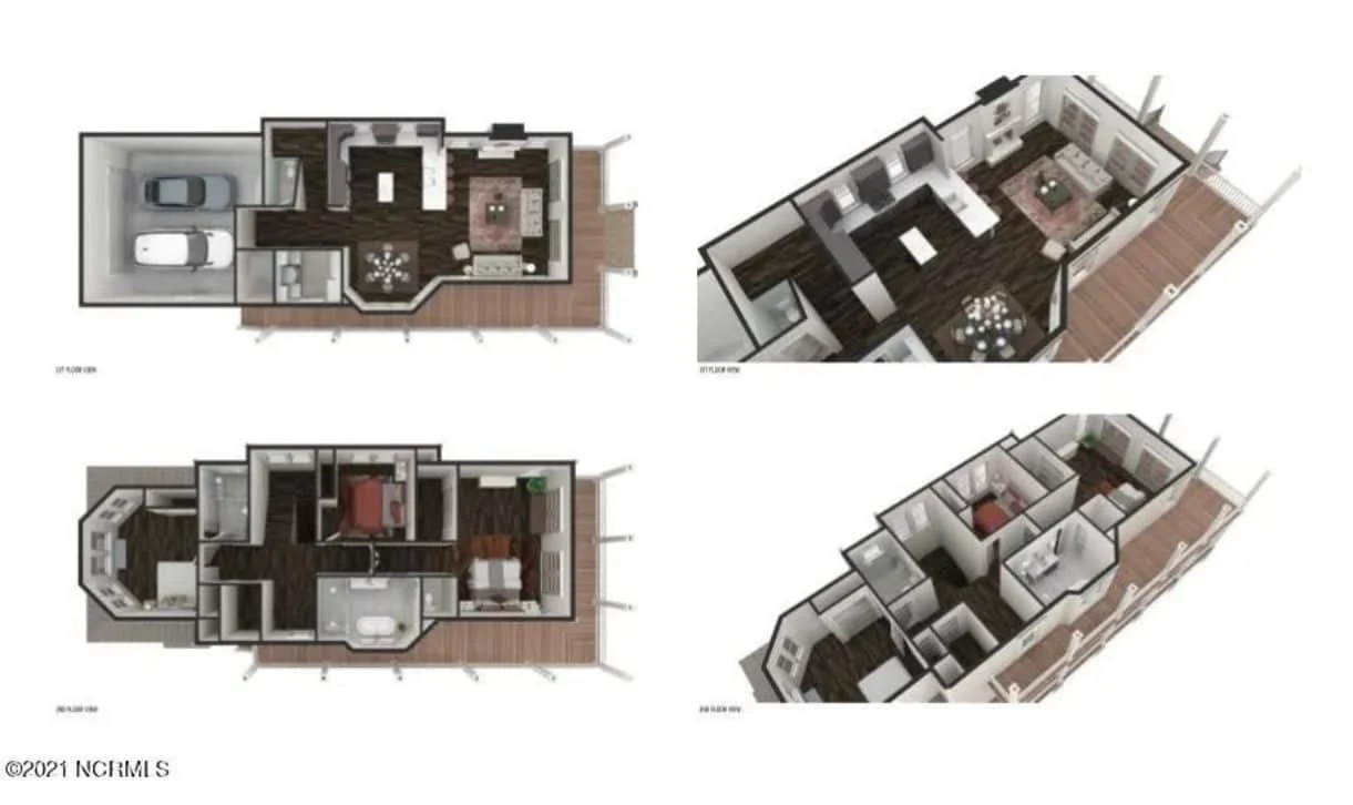 20-1925 HOUSE PLAN - Charleston House Plan - 3-Bed, 2.5-Bath, 2,298 SF 14 Elegant Charleston house Plan with 2-Story CAD Architecture