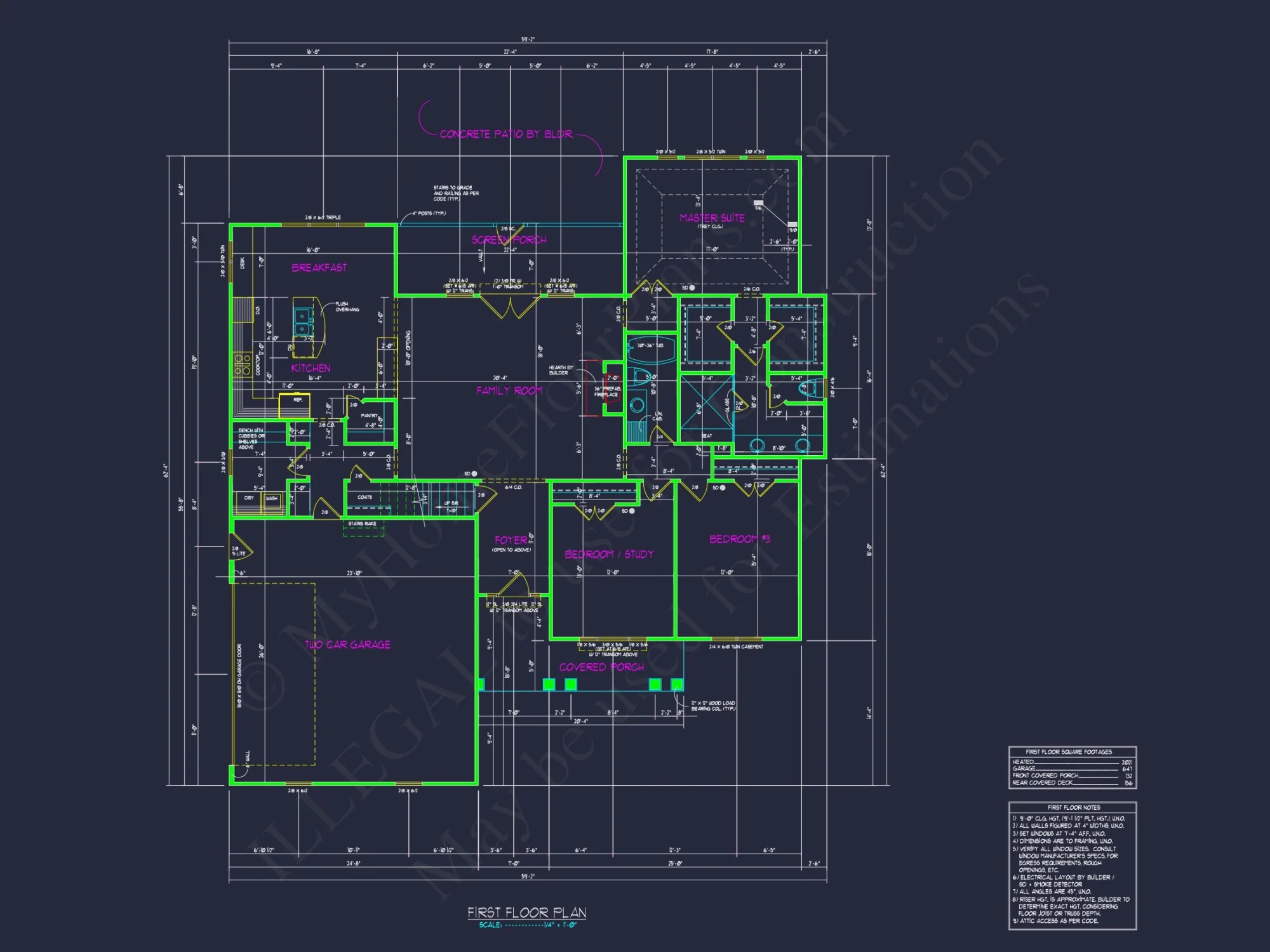 Craftsman house Plan with Spacious Floor Plan and Modern Designs