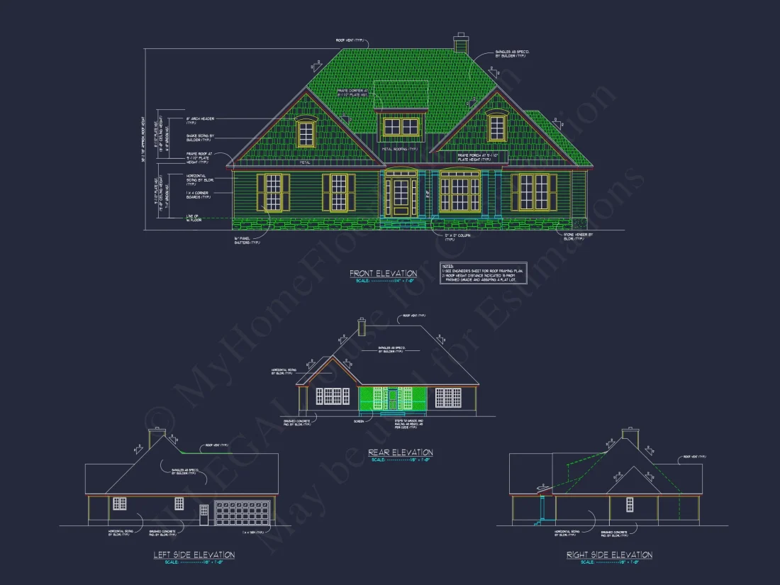 Craftsman house Plan with Spacious Floor Plan and Modern Designs