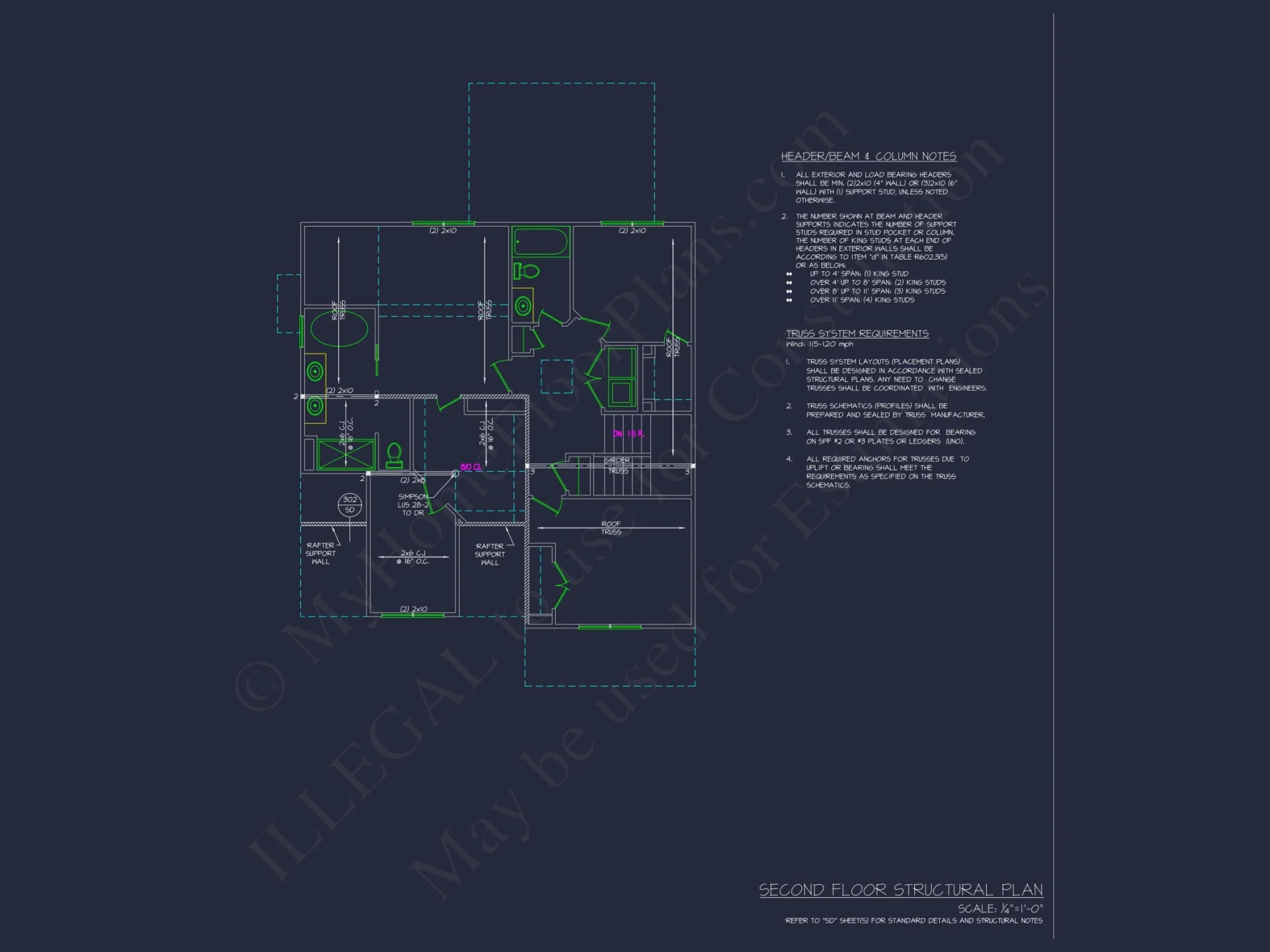 Traditional house Plan with CAD Blueprints and Open Floor Plan