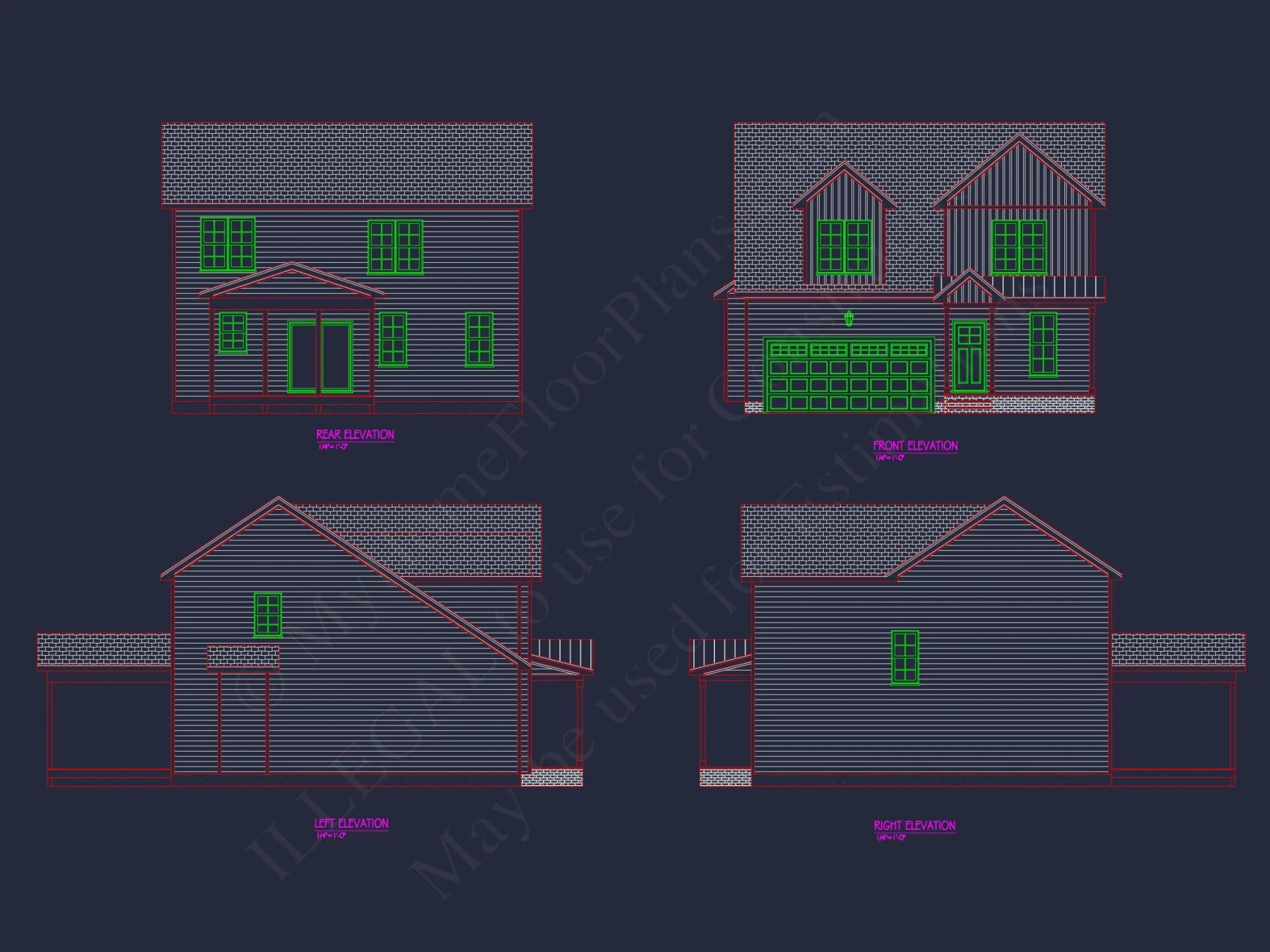 Traditional house Plan with CAD Blueprints and Open Floor Plan