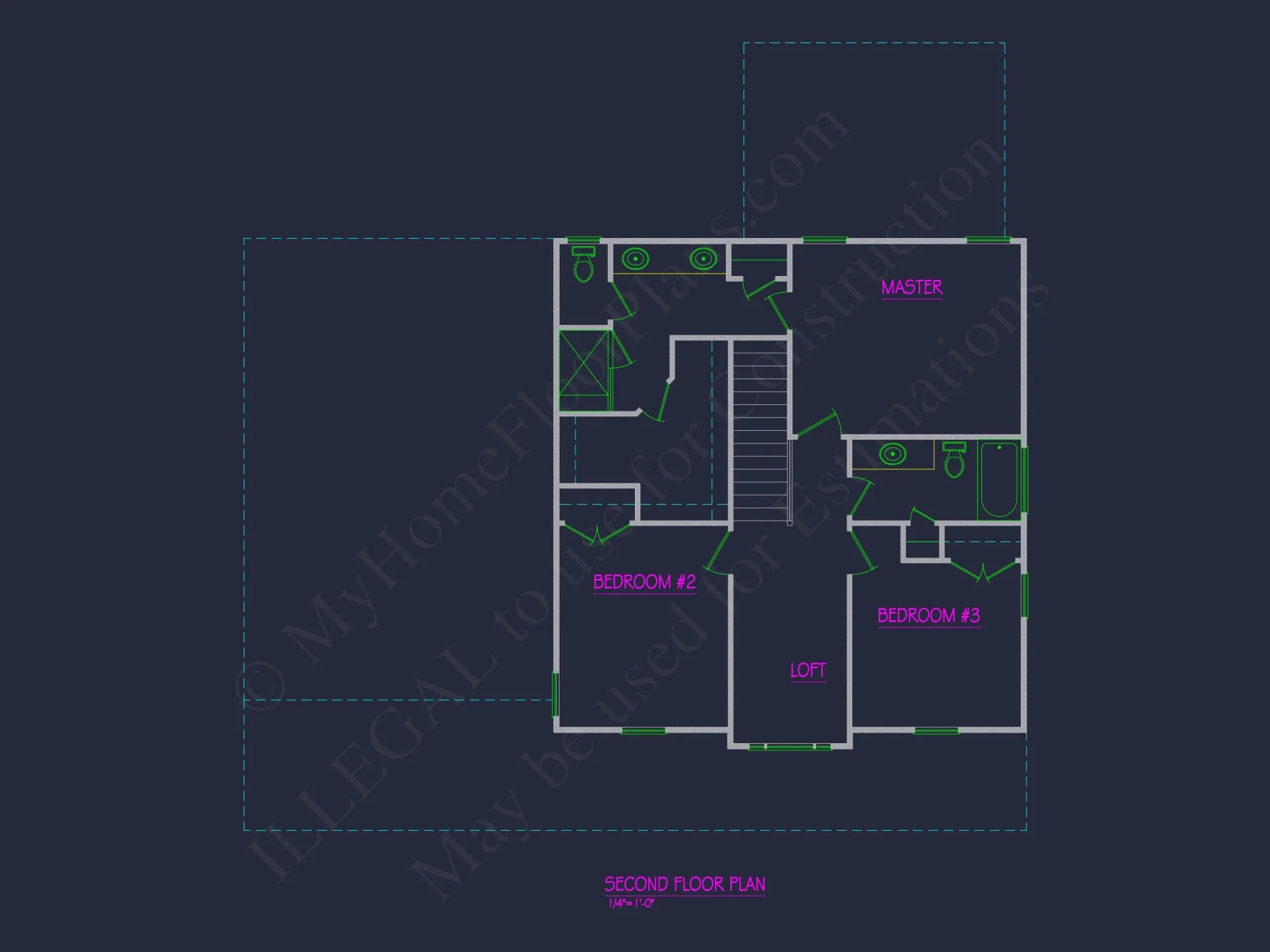 Beautiful 2-Story house Plan with CAD Architecture Designs