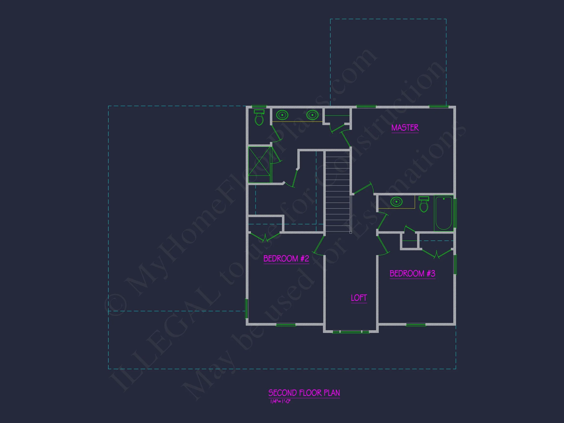 Beautiful 2-Story house Plan with CAD Architecture Designs