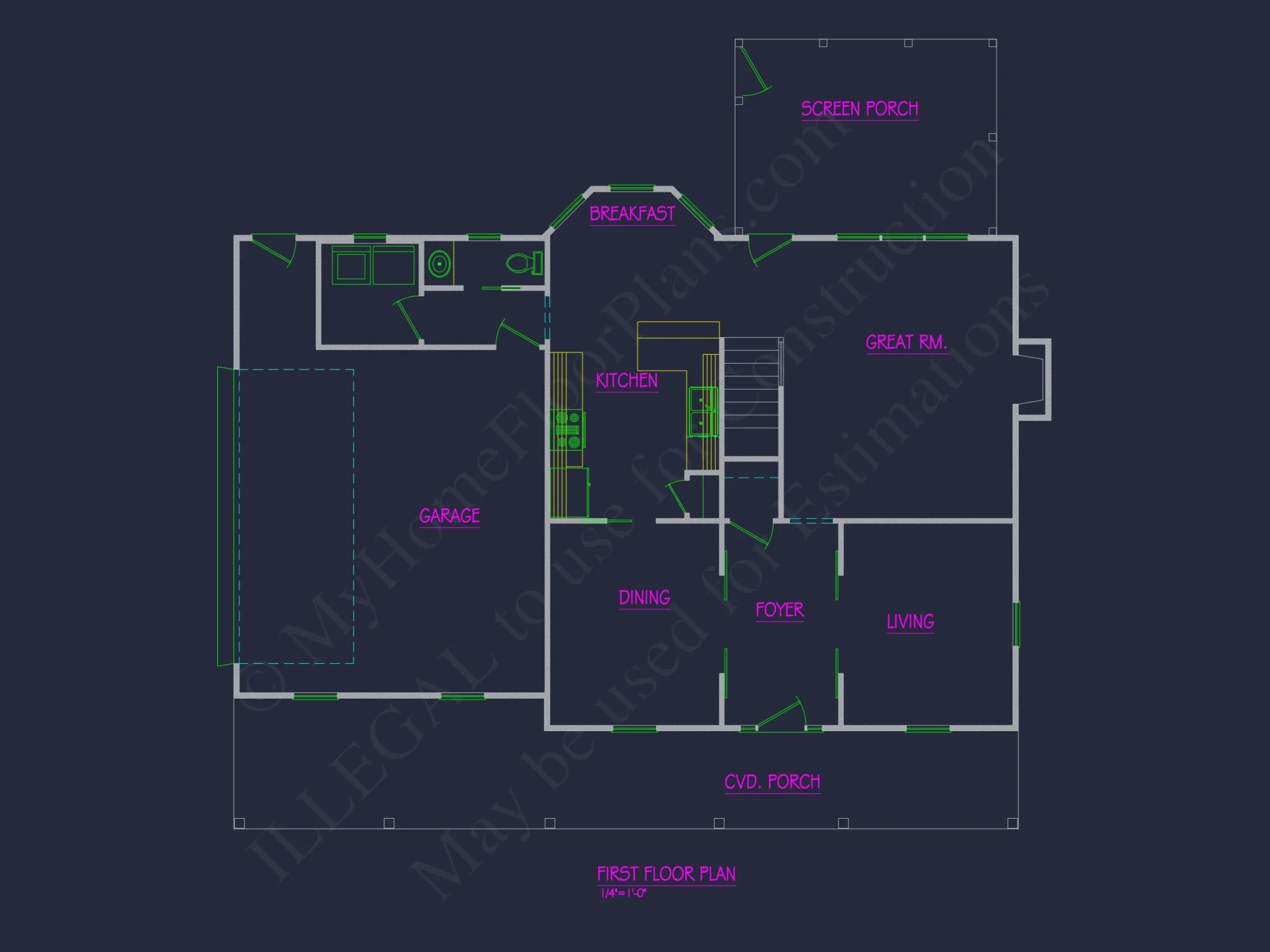 Beautiful 2-Story house Plan with CAD Architecture Designs