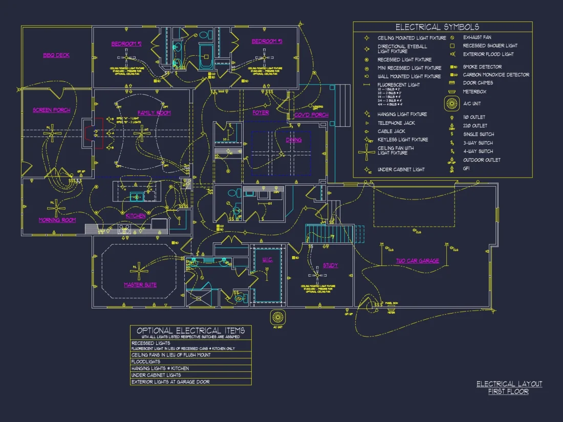 Spacious Craftsman house Plan with Modern Designs & CAD Blueprint