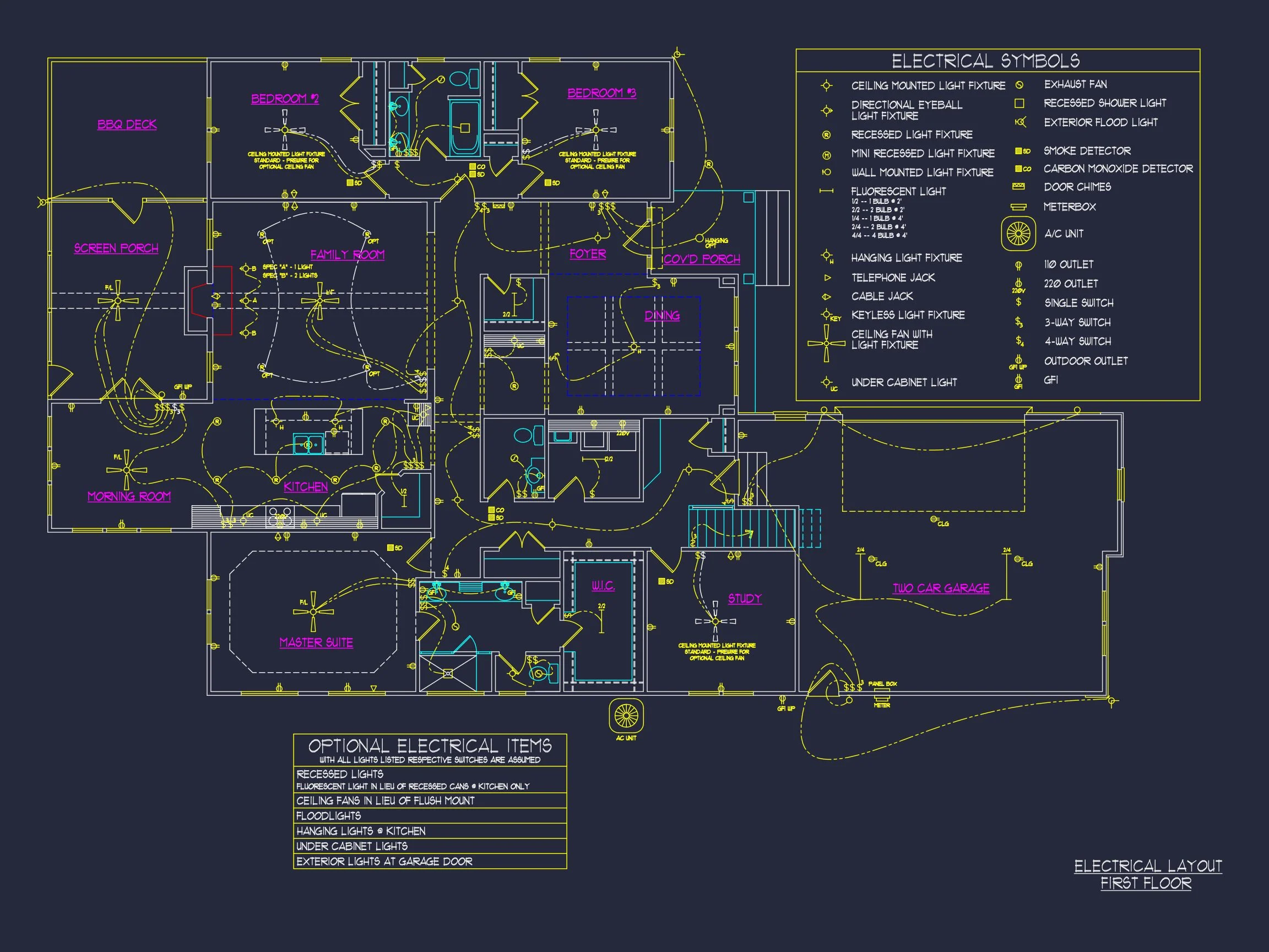 Traditional Craftsman Home Plan - 4-Bed, 3-Bath, 2,850 SF 11 Spacious Craftsman house Plan with Modern Designs & CAD Blueprint