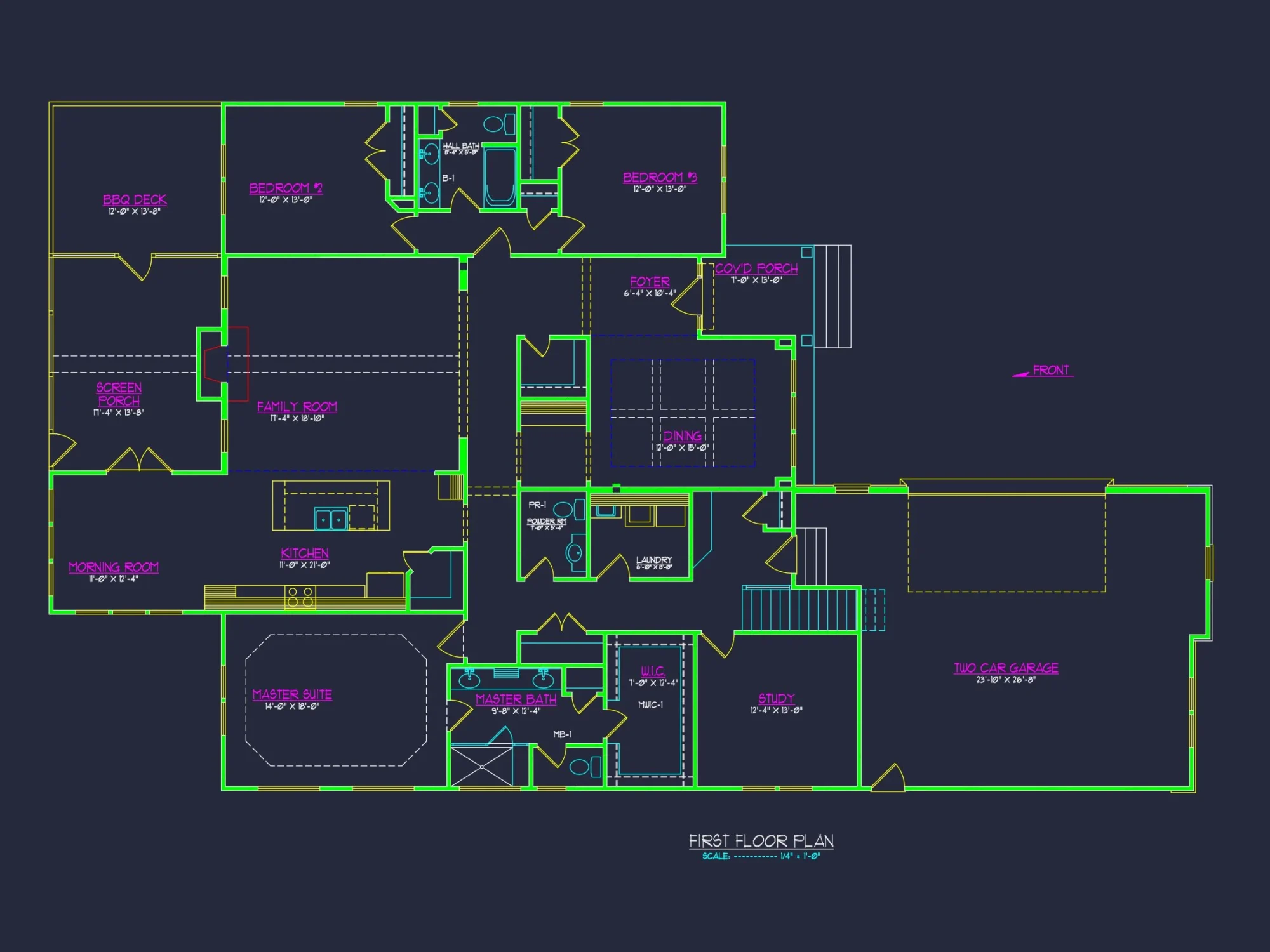 Spacious Craftsman house Plan with Modern Designs & CAD Blueprint