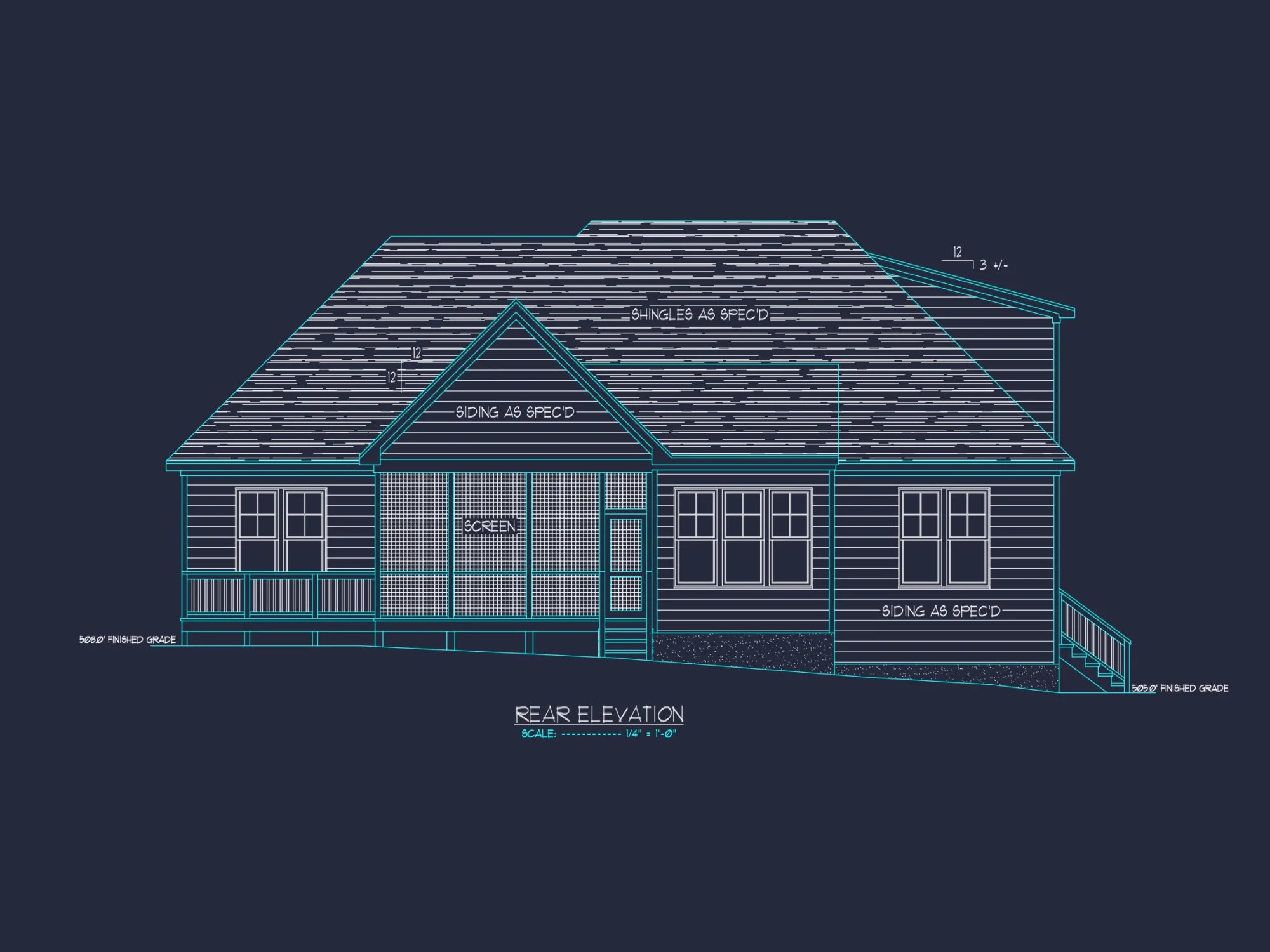 Spacious Craftsman house Plan with Modern Designs & CAD Blueprint