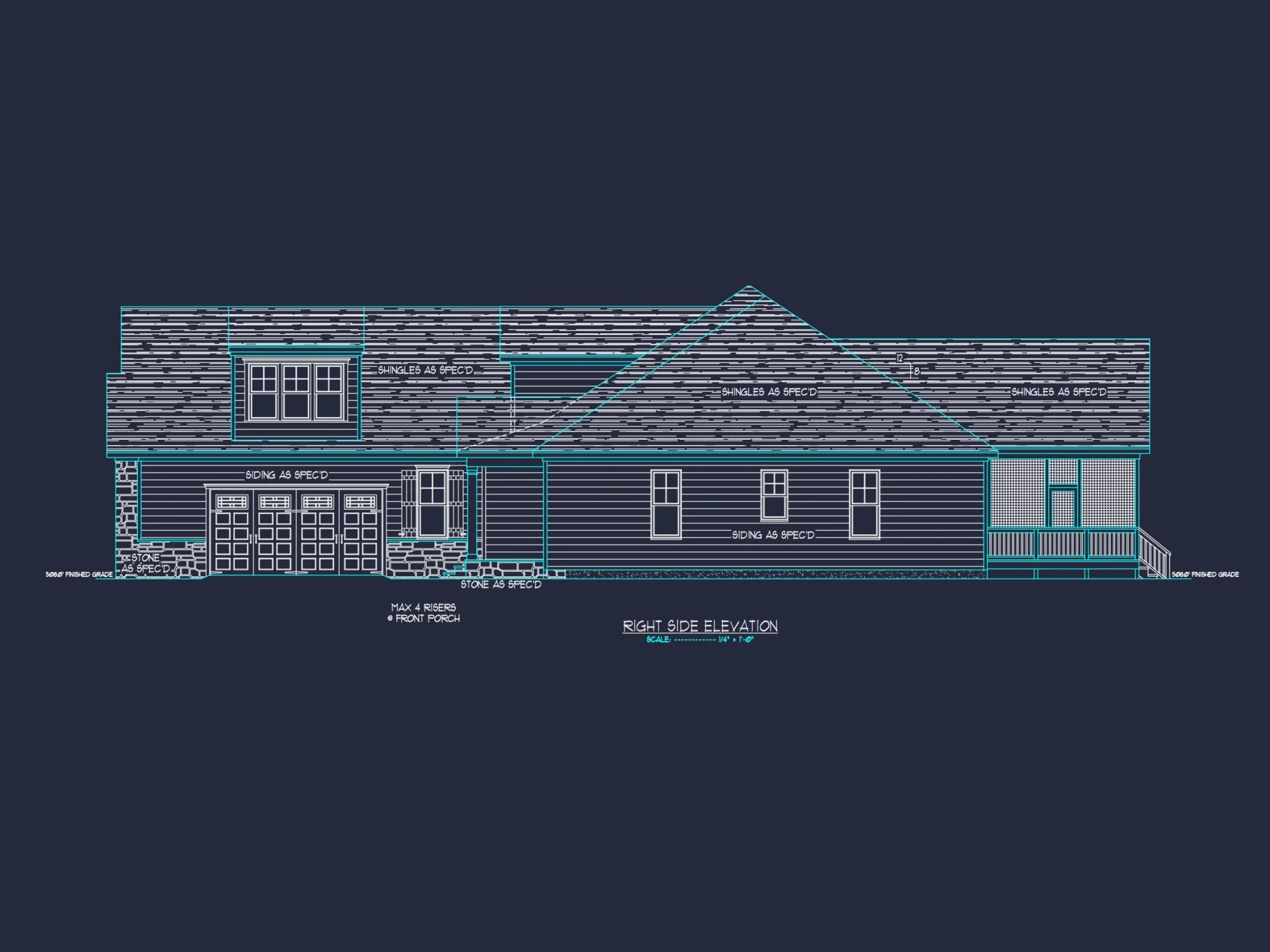 Spacious Craftsman house Plan with Modern Designs & CAD Blueprint