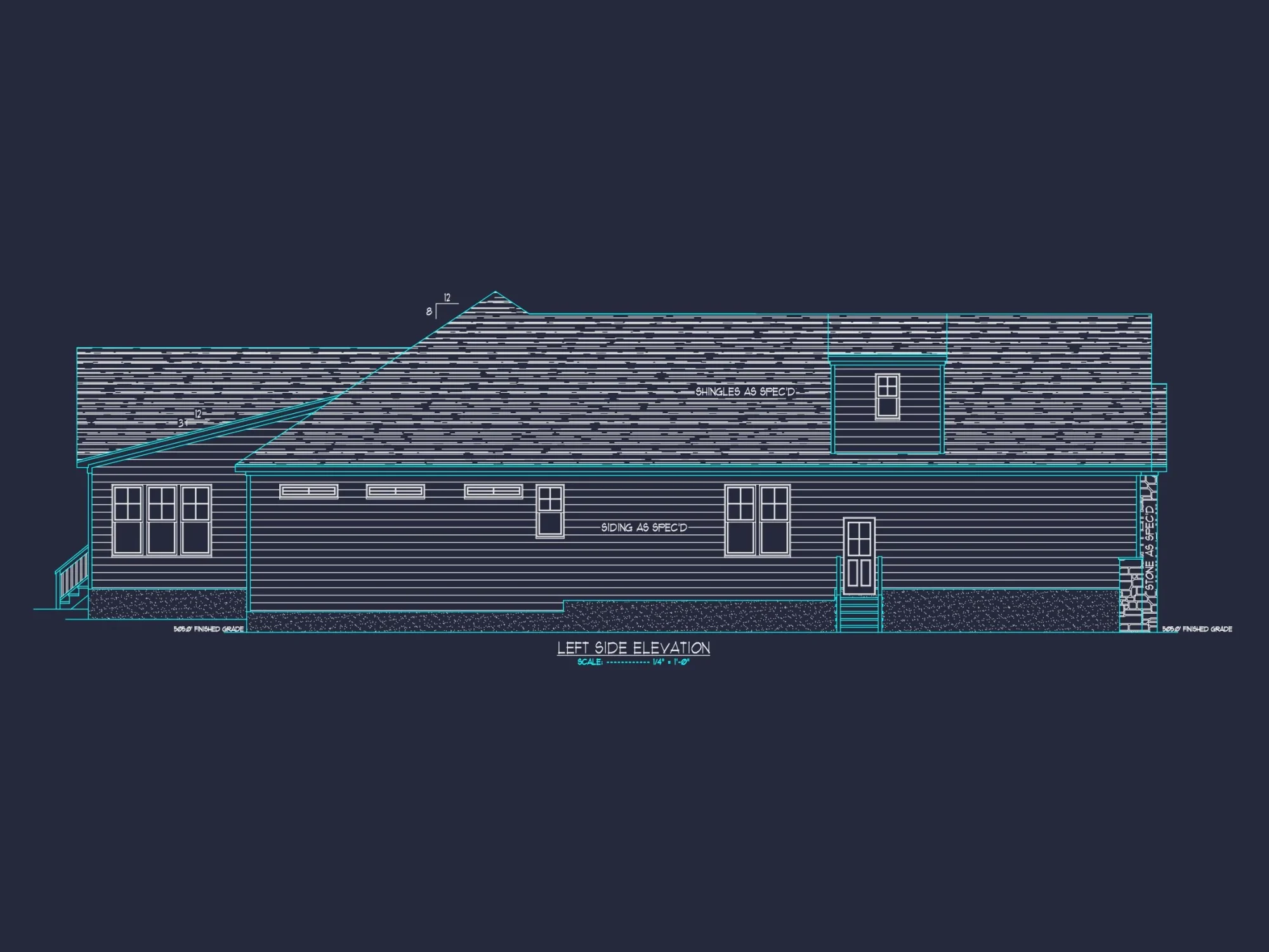 Spacious Craftsman house Plan with Modern Designs & CAD Blueprint