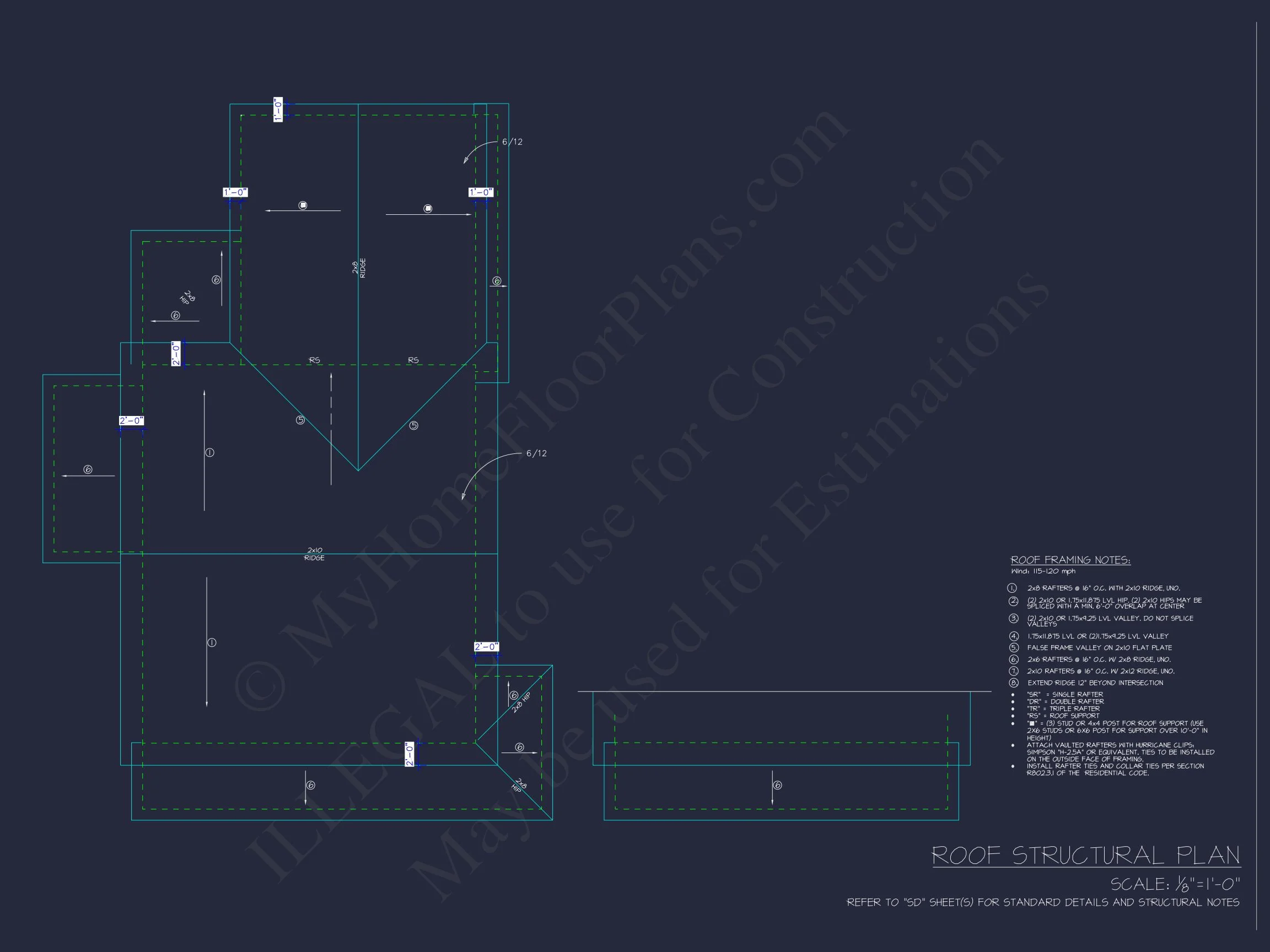 Traditional Colonial Home Plan - 4-Bed, 3-Bath, 2,400 SF 12 house Design Blueprint with CAD